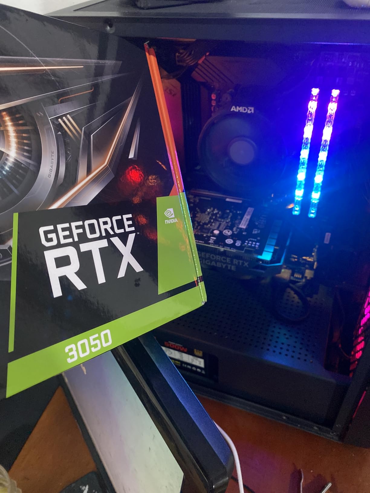 GIGABYTE GeForce RTX 3050 WINDFORCE OC V2 6G Graphics Card, 2X WINDFORCE Fans, 6GB GDDR6 96-bit GDDR6, GV-N3050WF2OCV2-6GD Graphics Card customer photo 1