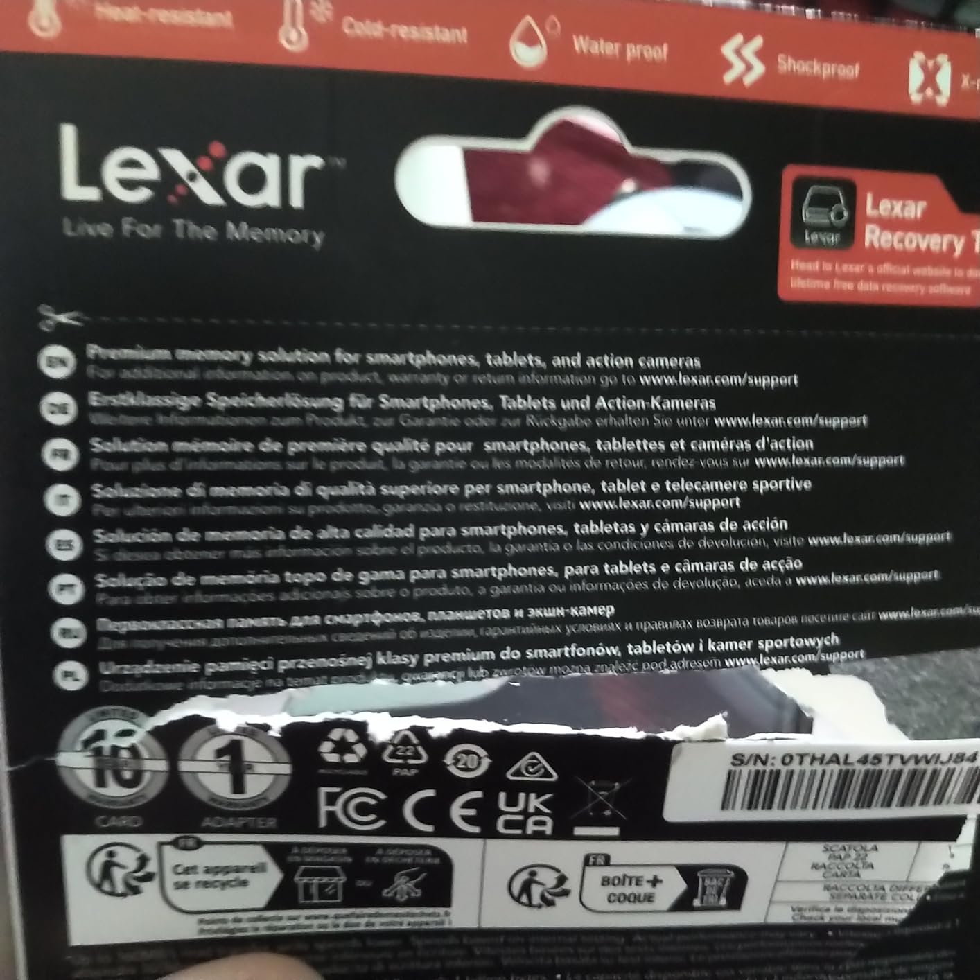Lexar 256GB Blue Micro SD Card Up to 160MB/s microSDXC UHS-I Memory Card | C10, U3, A2, V30, Full HD, 4K UHD, High Speed TF Card with SD Adapter customer photo 2