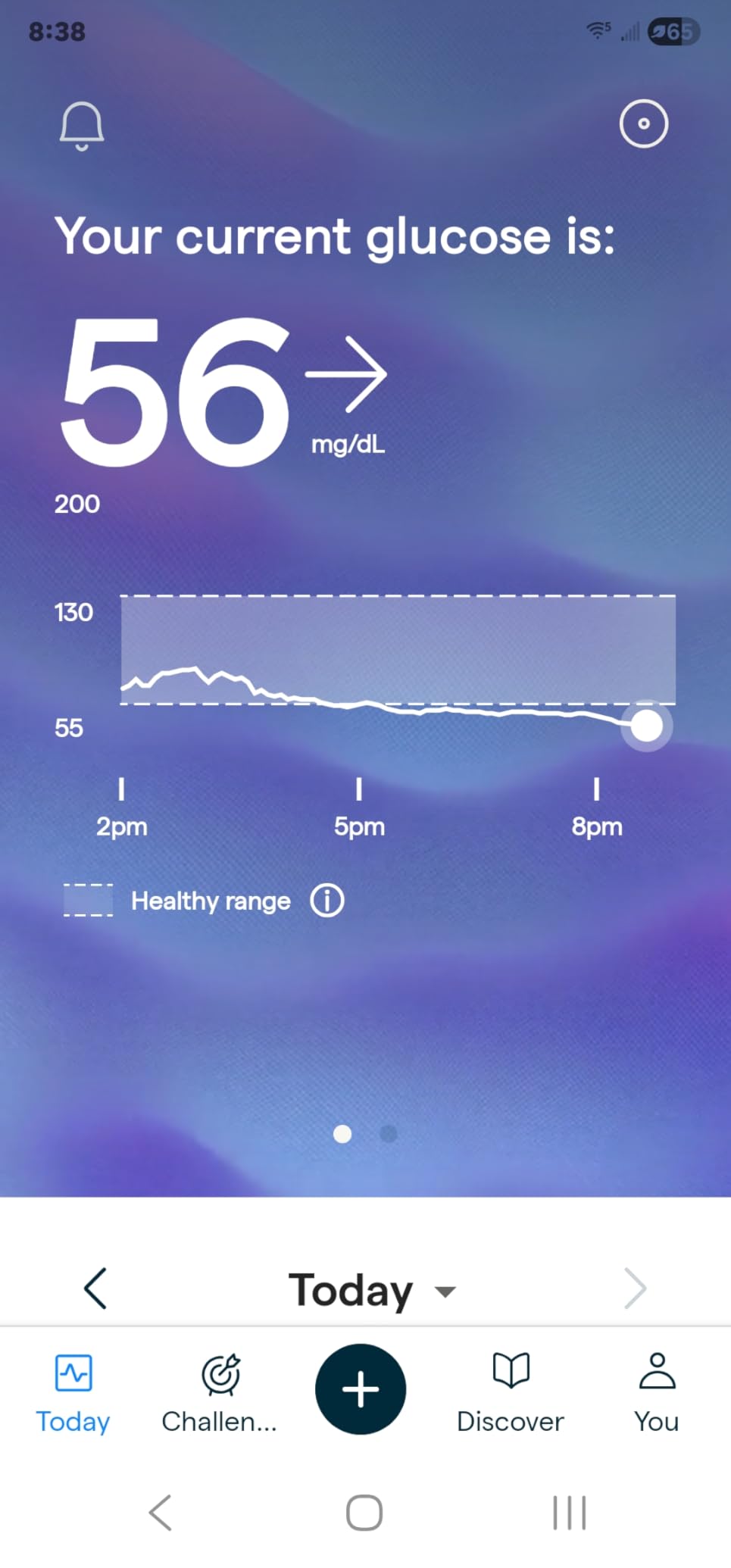 Lingo Continuous Glucose Monitor (CGM). Made by Abbott. Optimize Your Nutrition with Real-time Glucose Data & Insights. 1 Lingo biosensor lasts up to 14 Days. Works with iOS and Android. US Only. customer photo 1