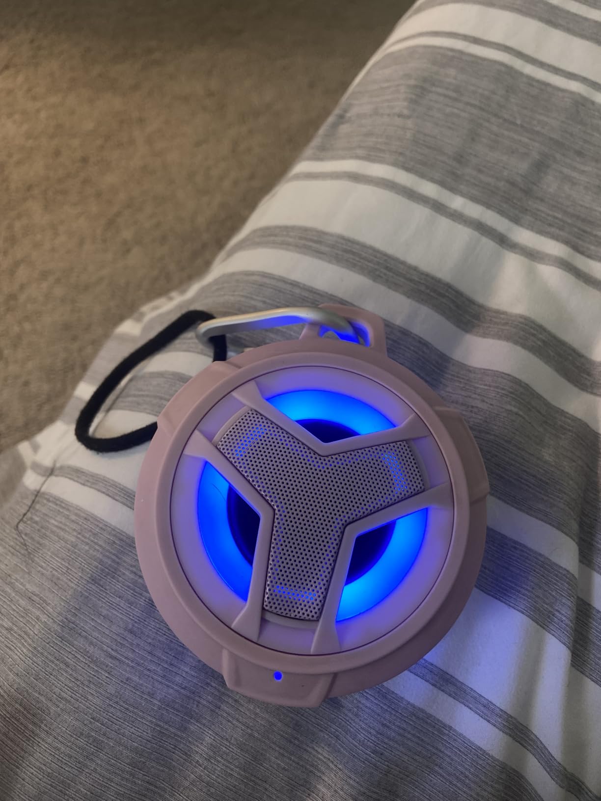 Upgraded IP67 Waterproof Bluetooth Speaker, Silicone Case, 10W Pro Sound & Deep Bass, 24H Playtime, with Lights, Clip, Floating, for Shower, Beach, Kayak, Camping customer photo 2