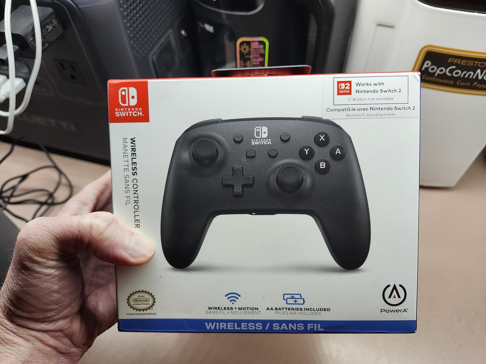 PowerA Wireless Controller - Nintendo Switch/Switch Lite/Switch-OLED Model, Nintendo Switch 2, Jet Black, Bluetooth, Motion Controls, Advanced Gaming Buttons, Officially Licensed customer photo 2