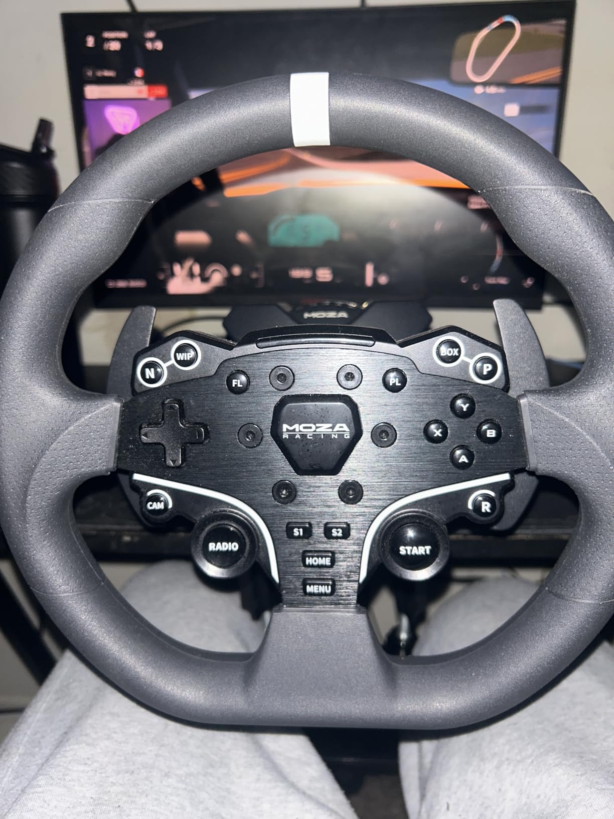 MOZA R3 Racing Simulator 4PCS Wheel & Pedals bundle for PC: R3 Direct Drive Base, ES Lite Steering Wheel, SR-P Lite Pedals and Table Clamp, Black customer photo 2