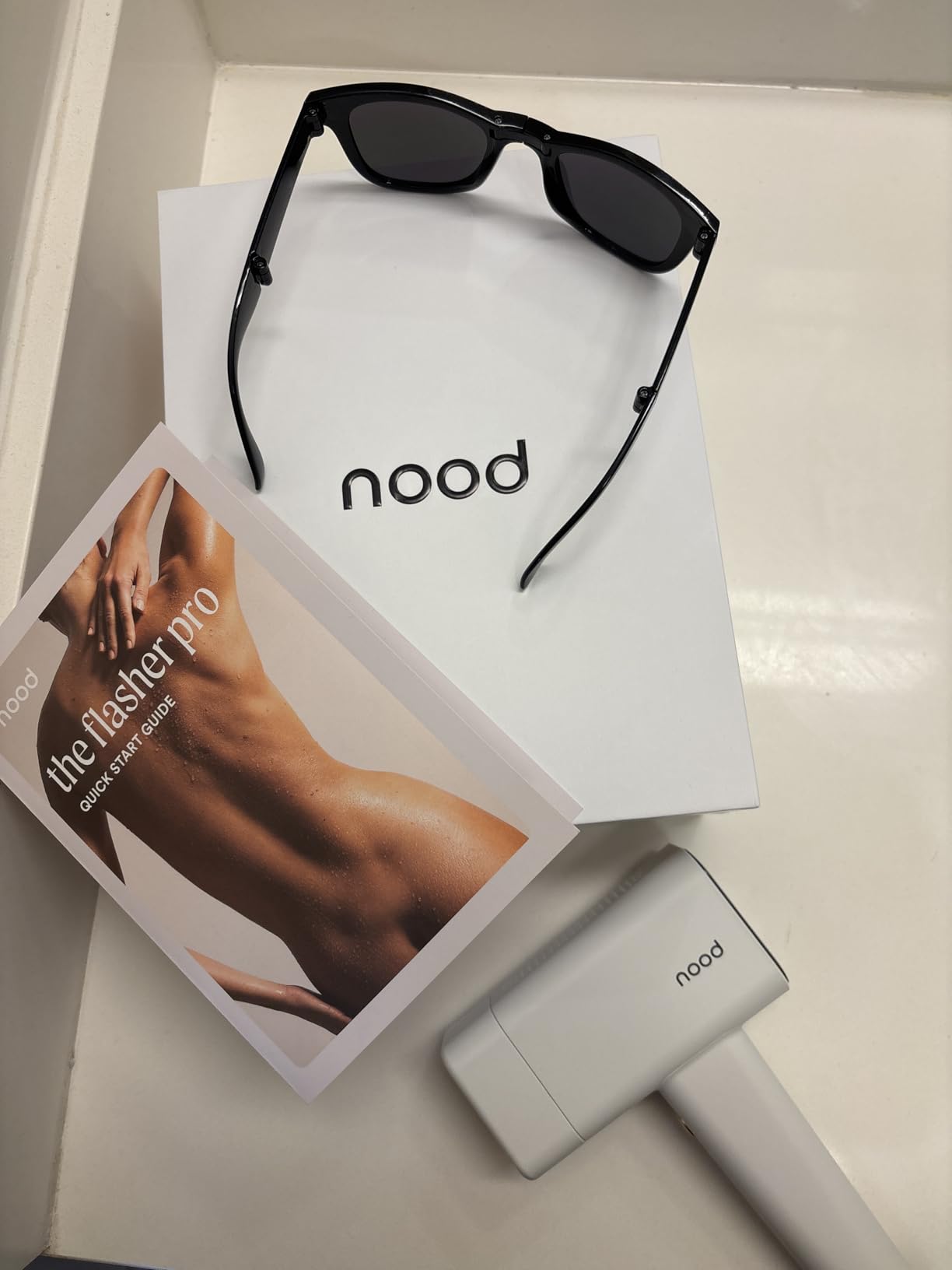 Nood™ Flasher Pro | IPL Laser Hair Removal Device, Forbes Best Product 2026 | Clinical-Grade Permanent Results At Home, CryoSoothe Tech with 5 Power Settings, Pain-Free 10 Min Sessions, Works Everywhere customer photo 1