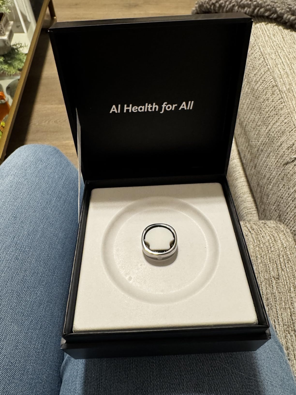 RingConn Gen 2 Air, Ultra-Thin AI Smart Ring, 10-Day Battery Life, Fitness/Sleep/Stress/HR Tracker for Women&Men, No App Fee for Standard Features, iOS & Android Compatible (Size 7, Galaxy Sliver) customer photo 1