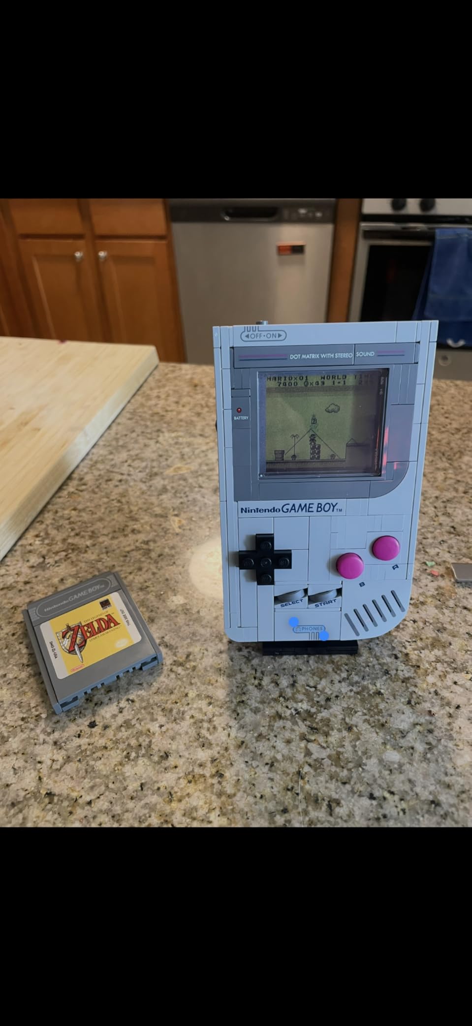 LEGO Super Mario Game Boy - Retro Building Sets for Adults, Ages 18+ - Collectible Model with Game Paks and Display Stand customer photo 1