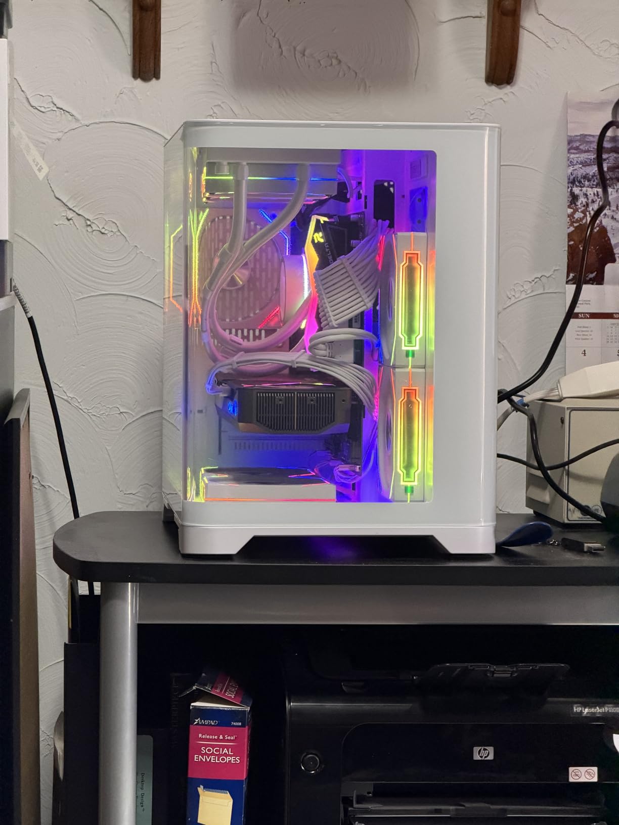 ViprTech Reaper 4.0 Gaming PC - AMD Ryzen 7 8700F (5.0Ghz Liquid Cooled), RTX 5070 12GB, 32GB DDR5 RAM, 2TB NVMe SSD, 800W Gold, VR-Ready, WiFi BT, Win 11, Desktop Computer Prebuilt, White customer photo 1