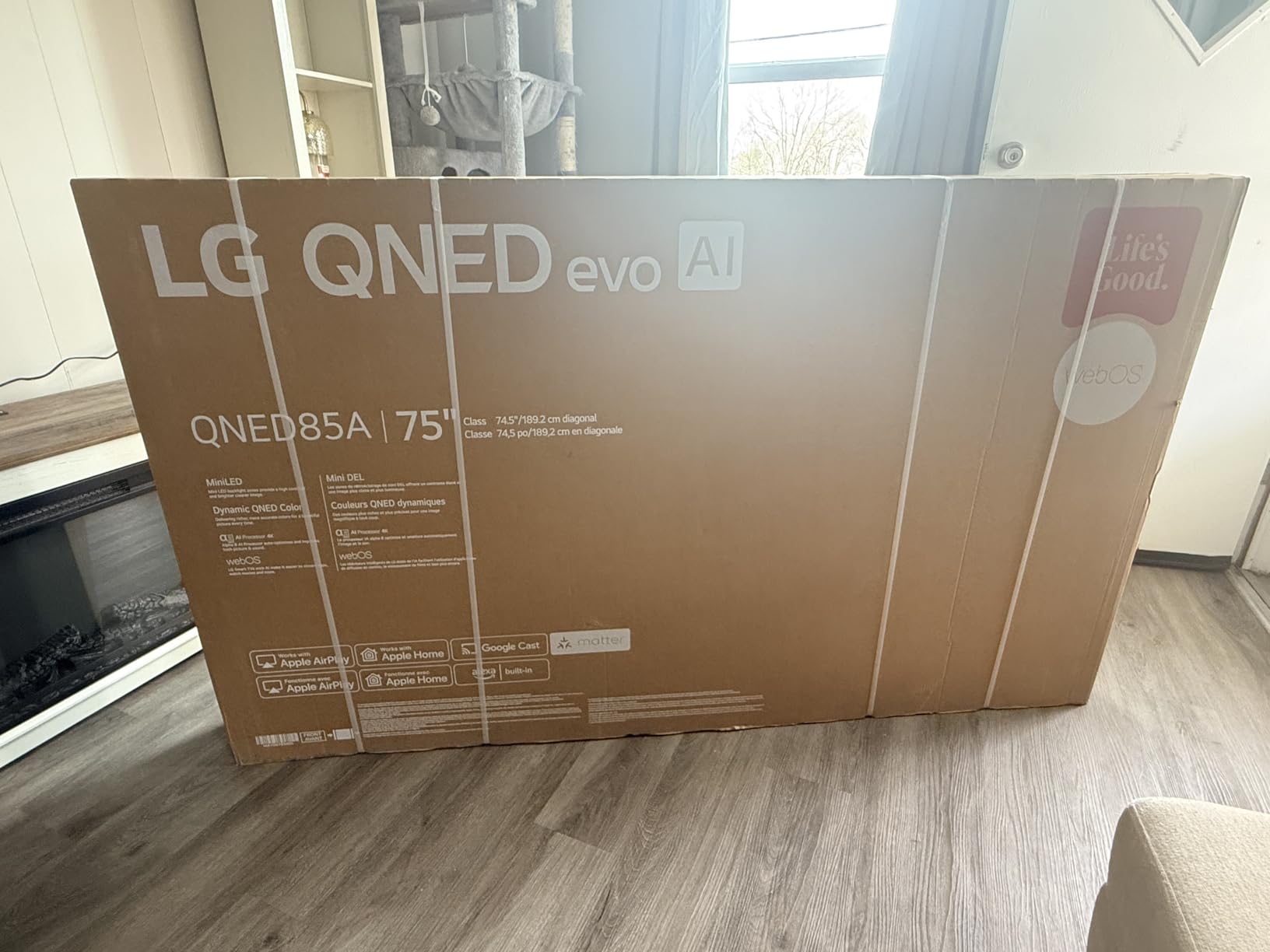 LG 100-Inch Class QNED evo AI QNED85A Series Mini LED 4K Smart TV w/AI Picture, AI Sound, HDR10, AI Super Upscaling 4K, Filmmaker Mode, Wow Orchestra, Alexa Built-in (100QNED85AU, 2025) customer photo 1