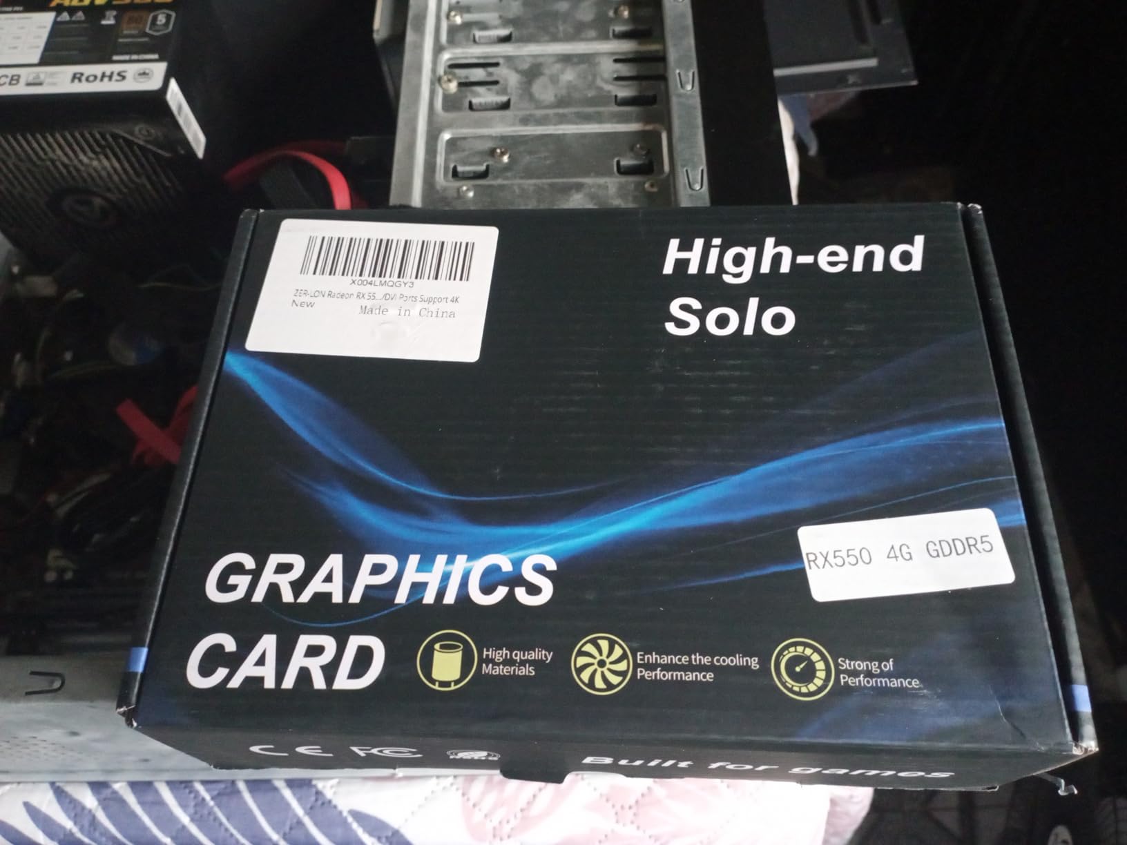 ZER-LON Radeon RX 550 4GB Graphics Card, GDDR5 128 Bit PCIE 3.0 Computer Gaming Gpu, 1183MHz Video Card with HDMI/DP/DVI Ports Support 4K customer photo 2