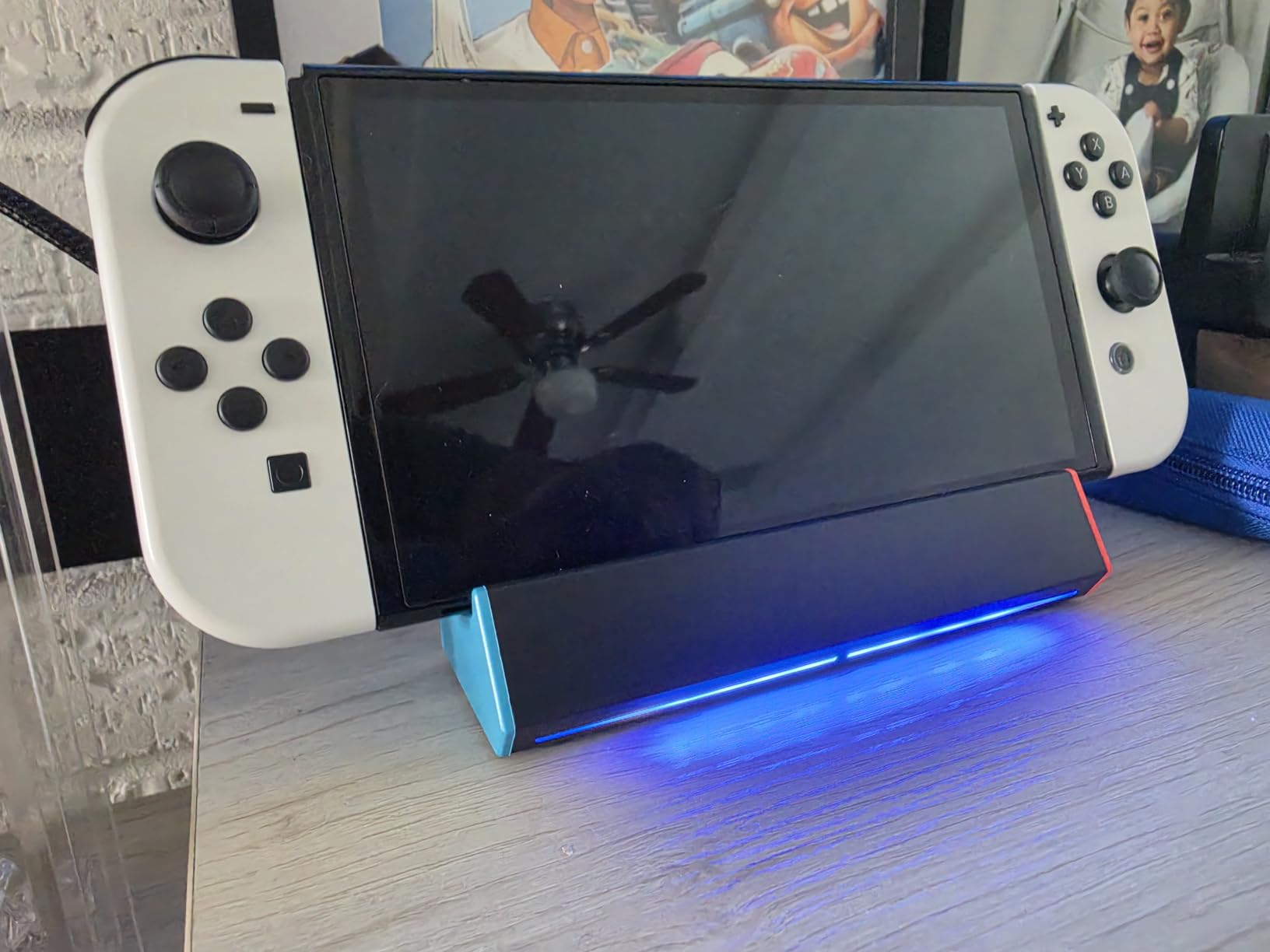 iPLYGAM Switch Dock for Nintendo Switch1/OLED, Portable Switch Docking Station with 4K HDMI/USB Port/Type Port, Replacement for Nintendo Dock Charging Stand (NO Cable Included) customer photo 1