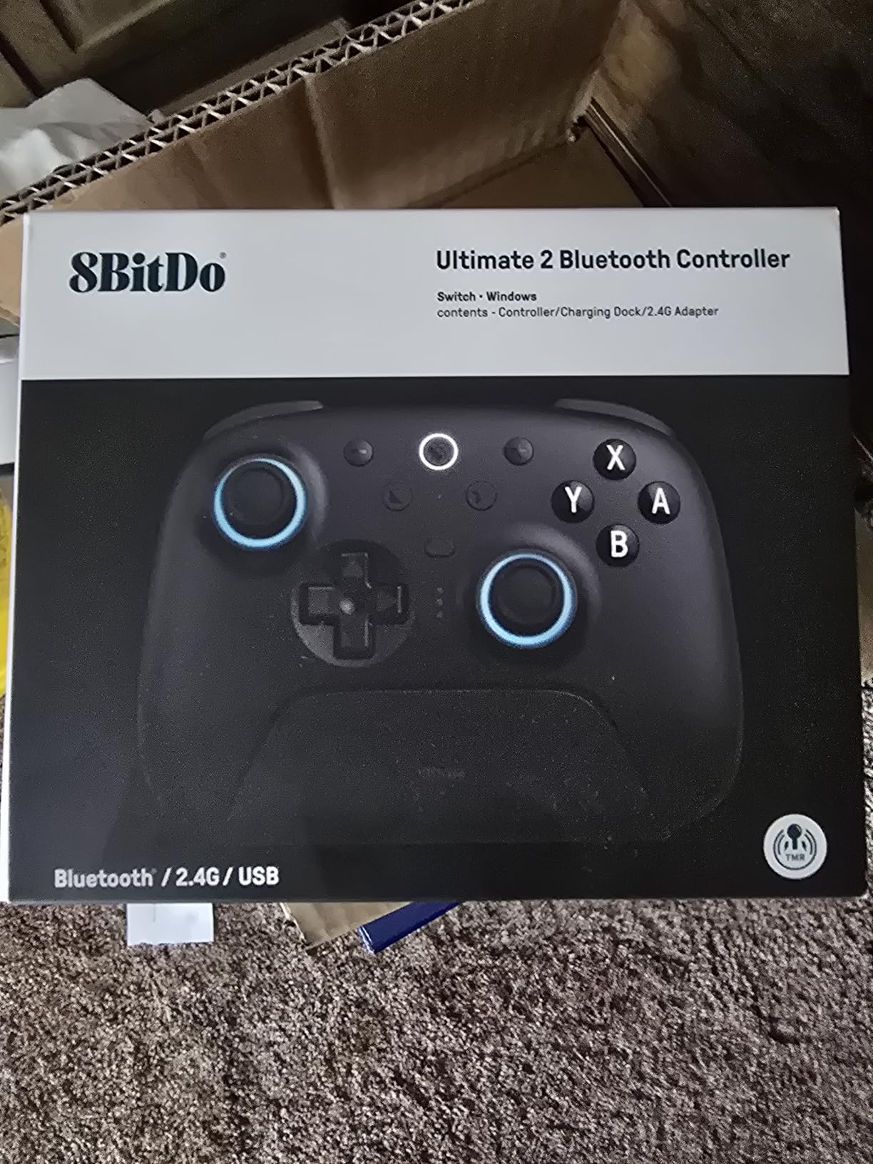 8BitDo Ultimate 2 Bluetooth Controller for Switch/Switch 2 & Windows PC, TMR Joysticks, Hall Effect/Tactile Triggers, Vibration and Motion Control - Black customer photo 1