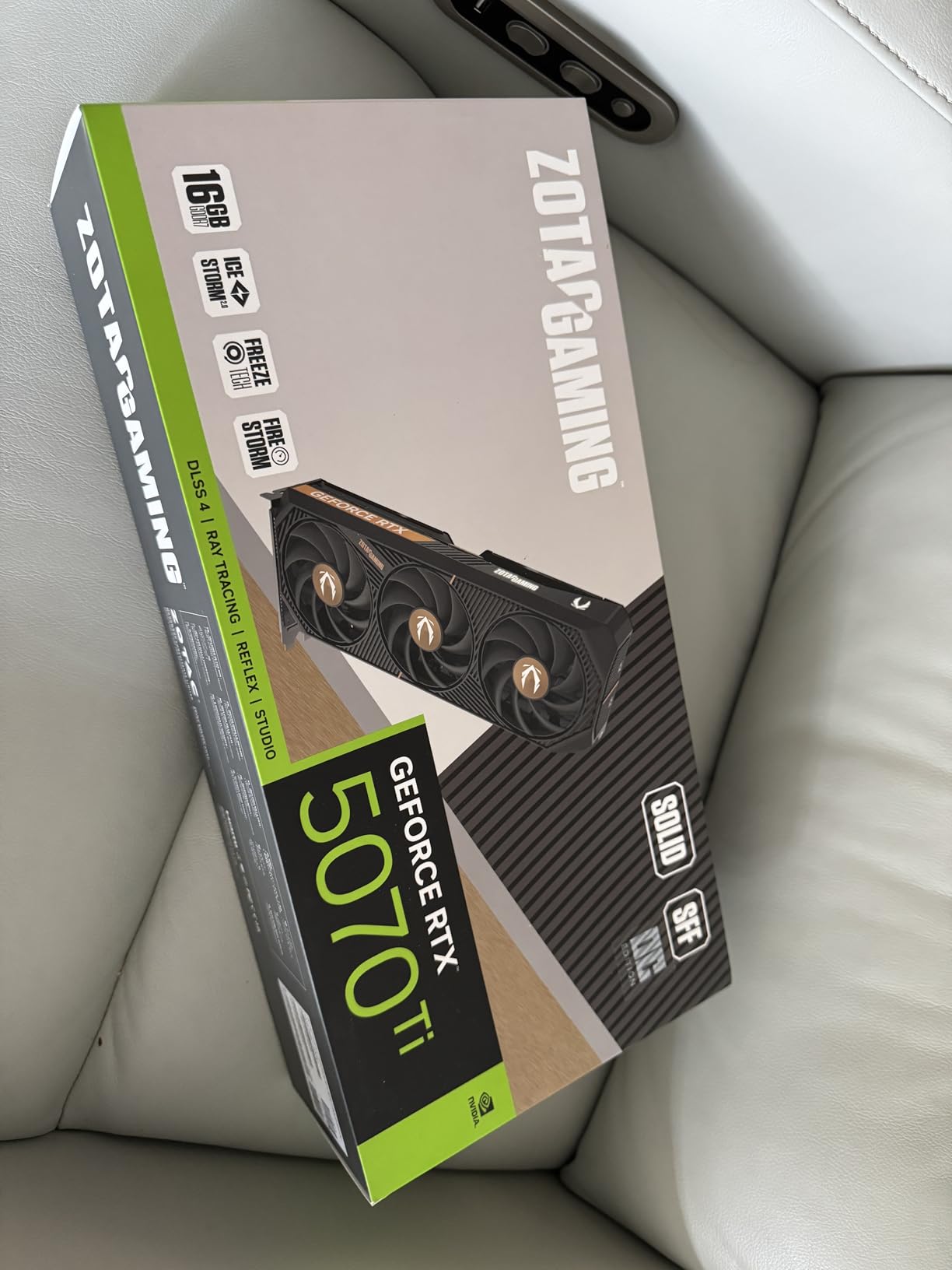 Gaming GeForce RTX 5070 Ti Solid SFF OC DLSS 4 16GB GDDR7 256-bit 28 Gbps PCIE 5.0 Gaming Graphics Card, IceStorm 2.0 Advanced Cooling, ZT-B50710J3-10P customer photo 1