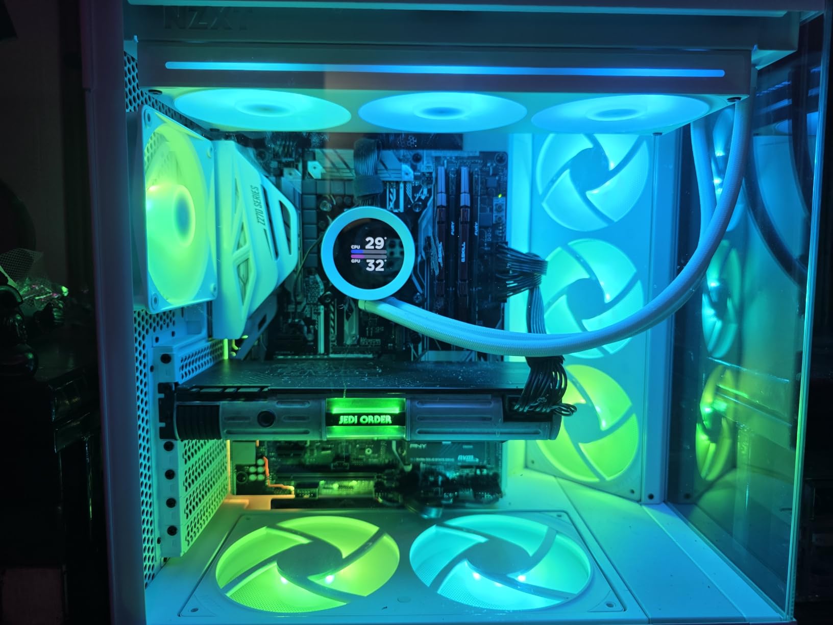 NZXT Kraken Plus 240 RGB - AIO CPU Liquid Cooler - 240mm Radiator - F240 RGB Core Single Frame Fan - Customizable 1.54