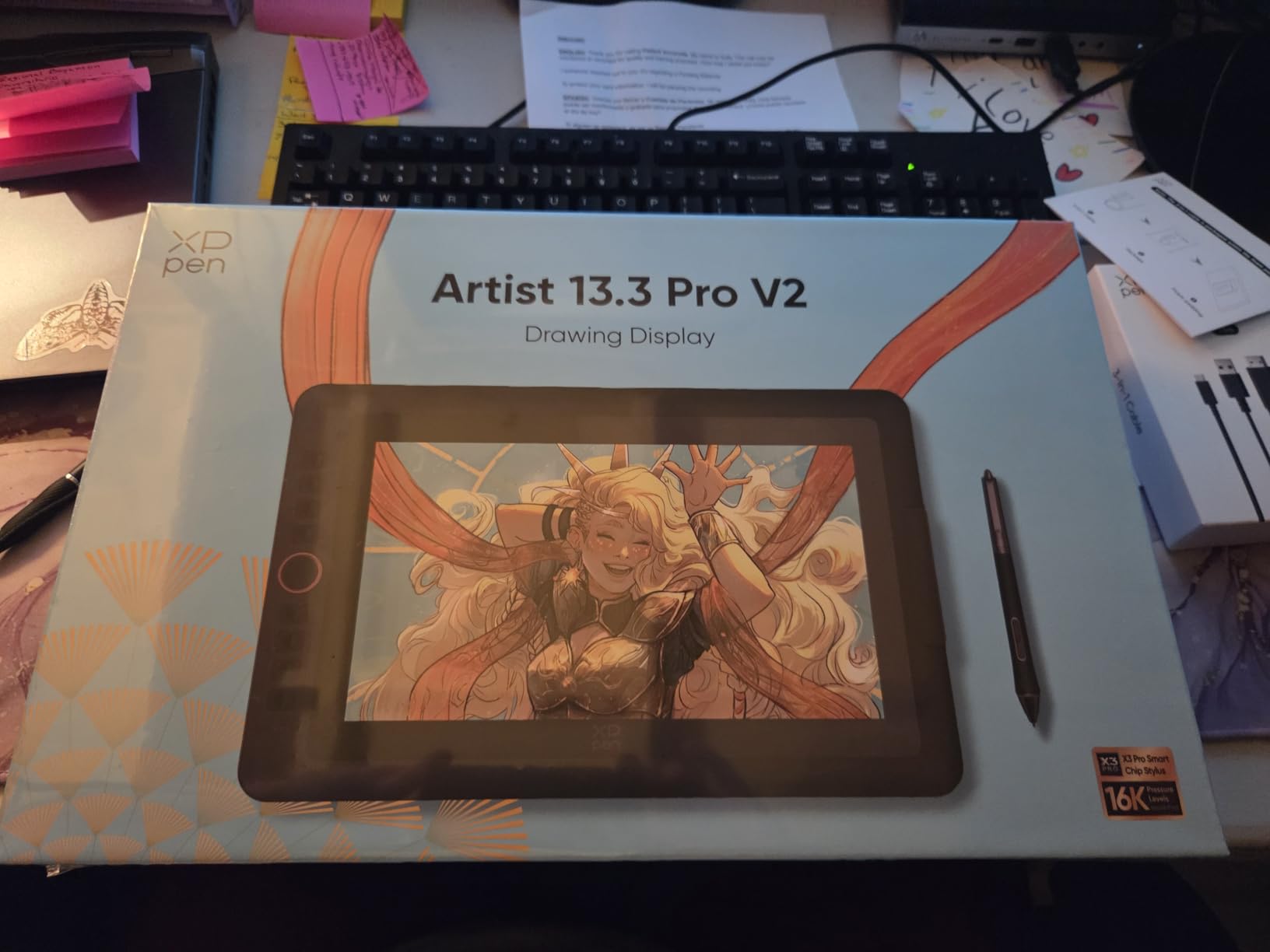XP-PEN Artist 13.3 Pro V2 Drawing Tablet with Screen, 16K Pressure Sensitivity Digital Drawing Tablet for PC Mac Chromebook Android, Fully Laminated Graphic Tablet with Pen, Foldable Stand Included customer photo 1