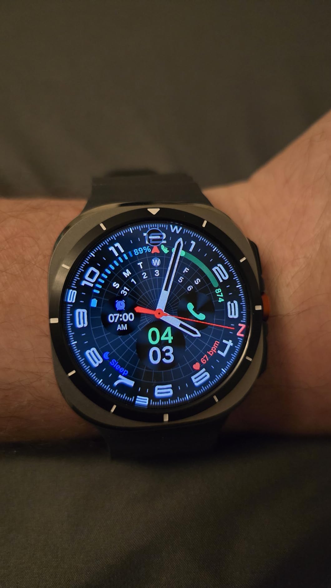 Galaxy Watch Ultra (2025) 47mm LTE Smartwatch, Titanium Casing, Advanced Sleep Coaching, Running Coach, Energy Score, Heart Rate Tracking, GPS, Titanium Blue [US Version, 2 Yr Warranty] customer photo 2