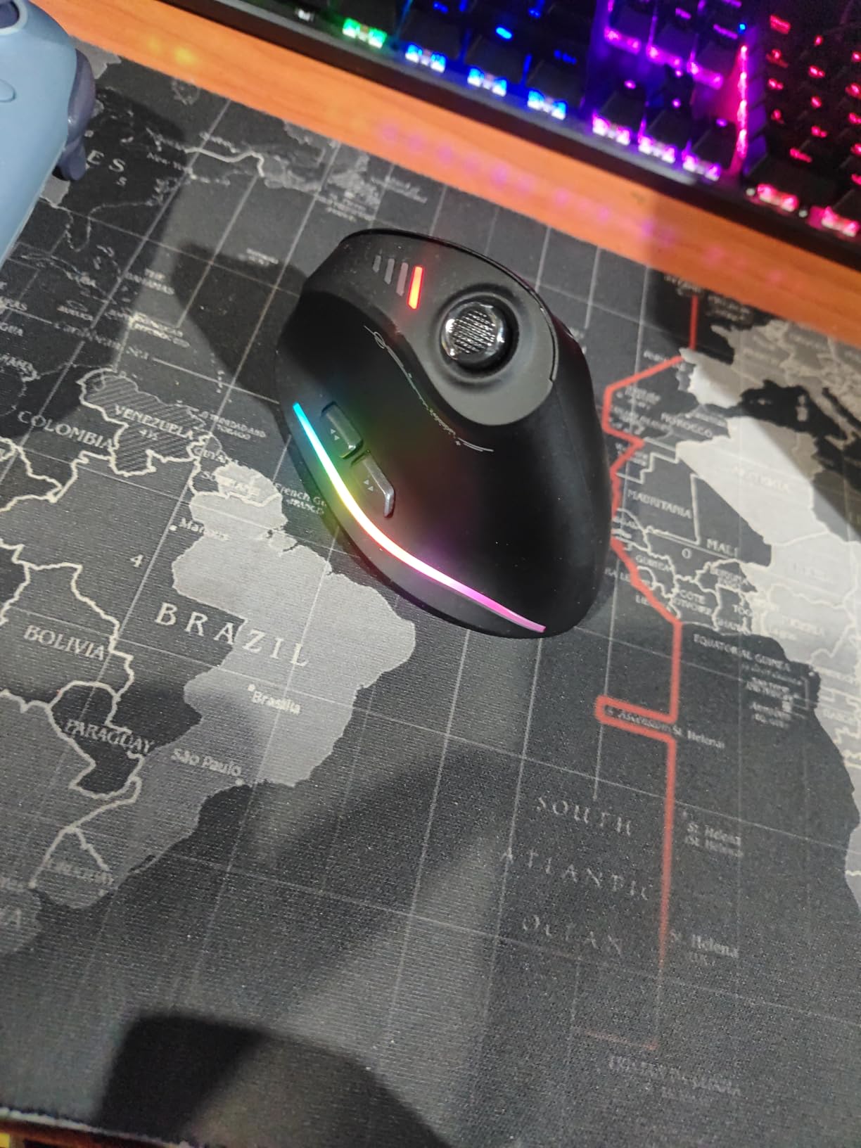 Gaming Mouse with 5 D Rocker, Wireless Vertical Mouse with 24000 DPI, 12 Programmable Buttons, Computer Mouse for Gamer/PC/E-Sports/Laptop (Black) customer photo 1