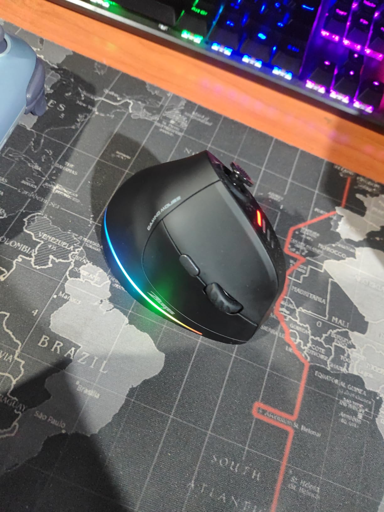 Gaming Mouse with 5 D Rocker, Wireless Vertical Mouse with 24000 DPI, 12 Programmable Buttons, Computer Mouse for Gamer/PC/E-Sports/Laptop (Black) customer photo 2