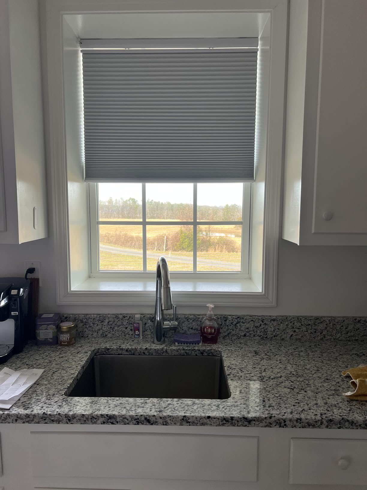 Motorized Cellular Shades with Cordless, Smart Electric Honeycomb Blind with Remote Control, Blackout or Light Filtering Fabric, Automatic Cellular Shades for Home and Office Indoor Window customer photo 2