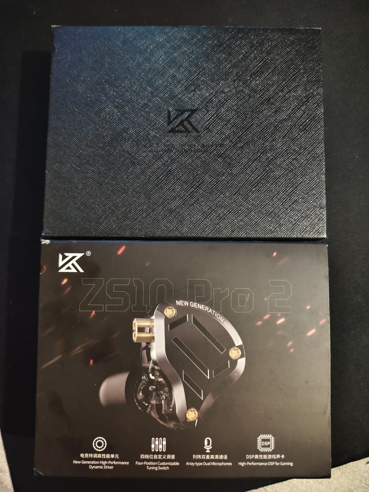 KZ ZS10 Pro 2 USB C Headphones with Mic IEM for Gaming in Ear Monitors Hybrid 4BA+1DD, Deep Bass Comfort-Fit Wired Earbuds High-Definition Decoding DSP with 4 EQ Modes customer photo 2