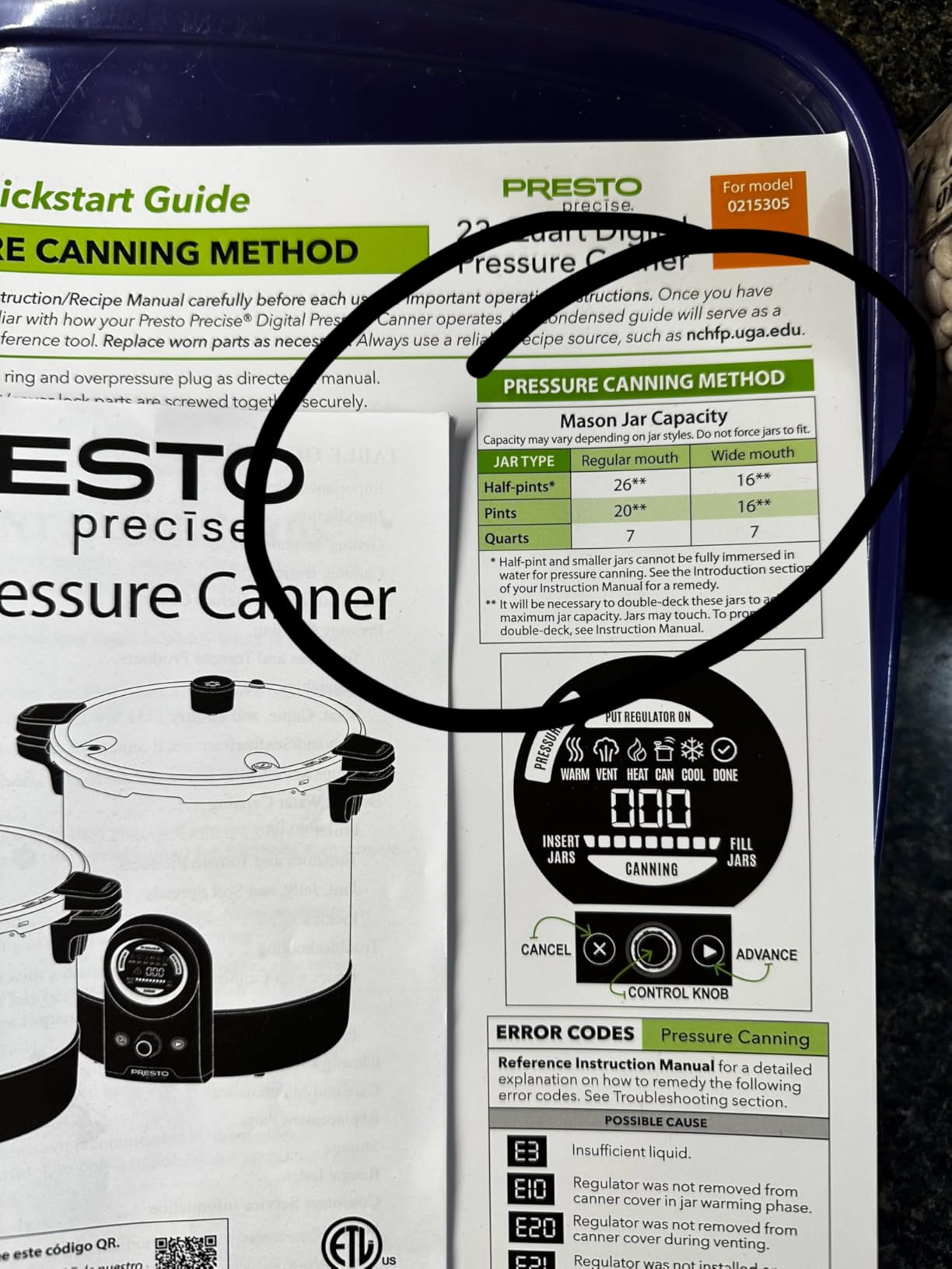 Presto 02153 Precise 23-Quart Digital Pressure Canner customer photo 1