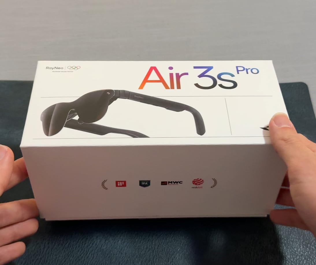 RayNeo Air 3s Pro AR/XR Glasses - 201'' 1200 Nits 120Hz HueView 2.0 Video Display, Smart Gaming Glasses for iPhone 17,16,15/Android/Mac/Switch 2/PS5/SteamDeck - Next-Gen Personal Theater customer photo 1
