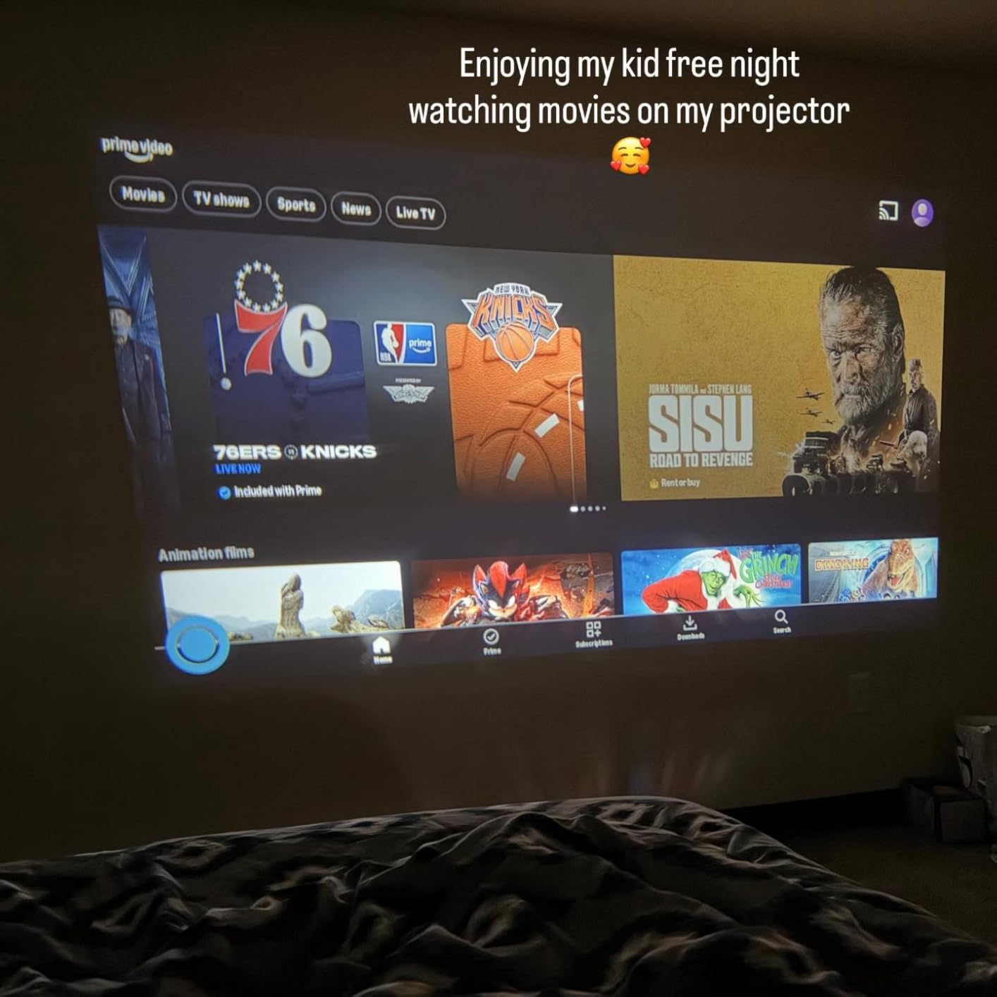 Small Smart TV, Mini TV with 7-inch Touchscreen, Built in Apps, Support SD, WiFi, Bluetooth, USB, HDMI Input, Kitchen TV Also As a Projector, Suitable for Home RVs and Outdoor Use customer photo 1