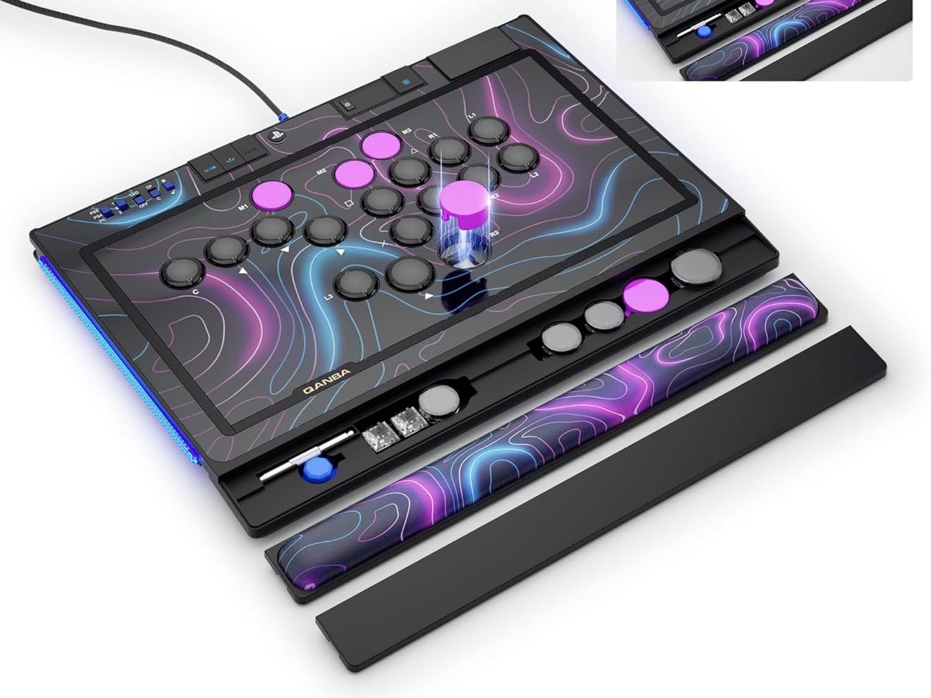 Qanba Sapphire S1 Leverless Arcade Controller Joystick for PlayStation 5 and PlayStation 4 and PC (Fighting Stick) Officially Licensed Sony Product, Detachable Joystick, Tournament Grade for Fighting Games customer photo 2