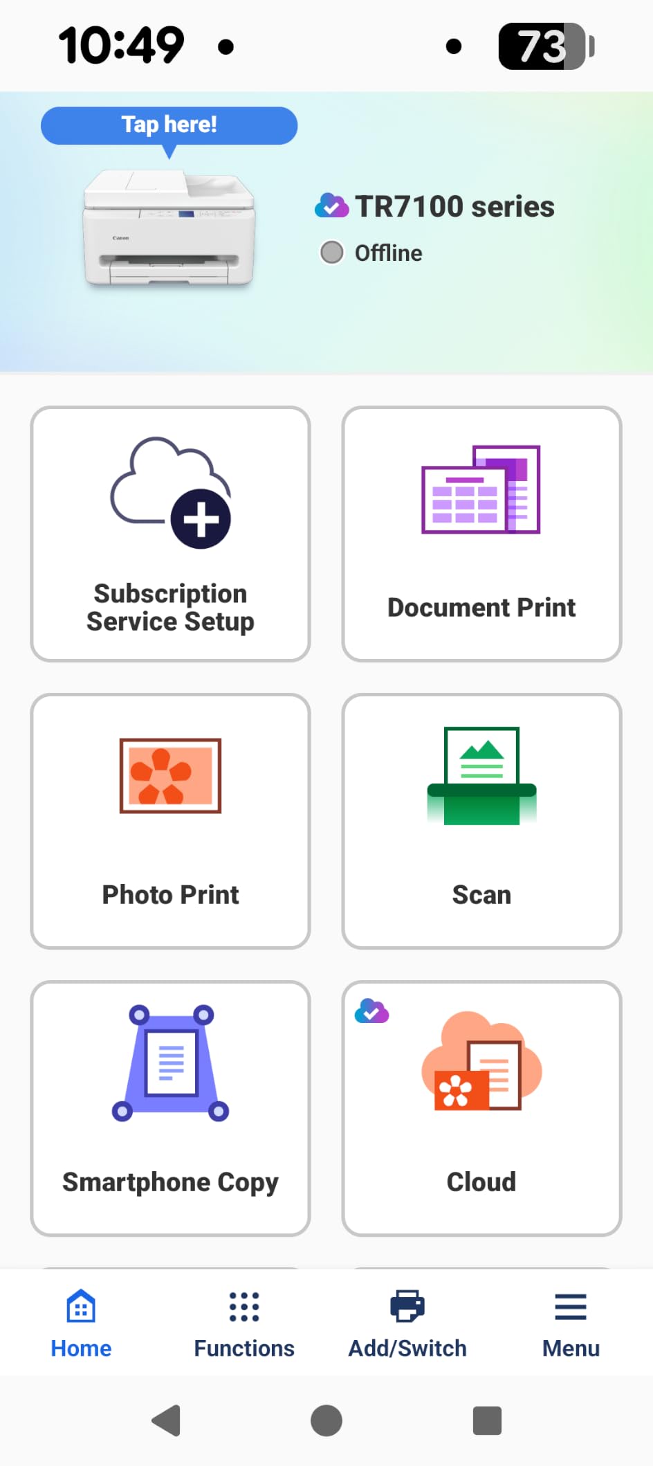 Canon PIXMA TR7120 Wireless Color Inkjet Printer for Duplex Printing, White - Home Printer with Copier/Scanner, Auto Document Feeder, Compact Design, Intuitive Control Panel customer photo 1