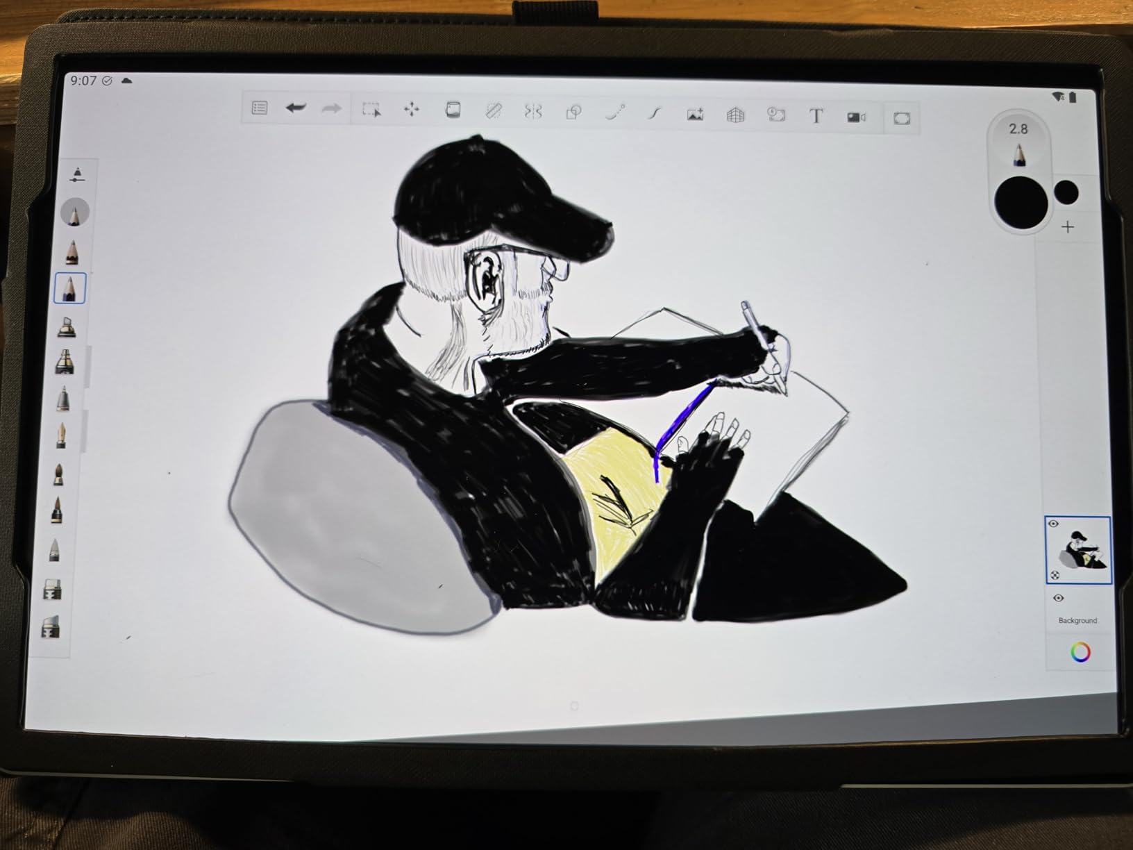 Wacom MovinkPad Pro 14, Android Mobile Drawing Tablet | 14-inch OLED All-In-One Digital Art Tablet, Battery-Free Slim Pro Pen 3, 12GB RAM/256GB Storage, Anti-Glare Matte Screen customer photo 1
