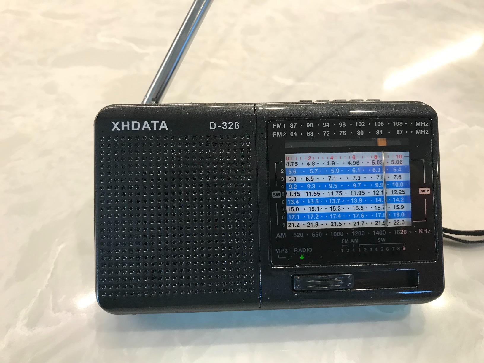 XHDATA R108 Portable Radio AM/FM/SW/LW/Airband Shortwave Radio Receiver Battery Operated with Good Reception, Great Sound Speaker Stereo Alarm Clock External Antenna (Grey) customer photo 2