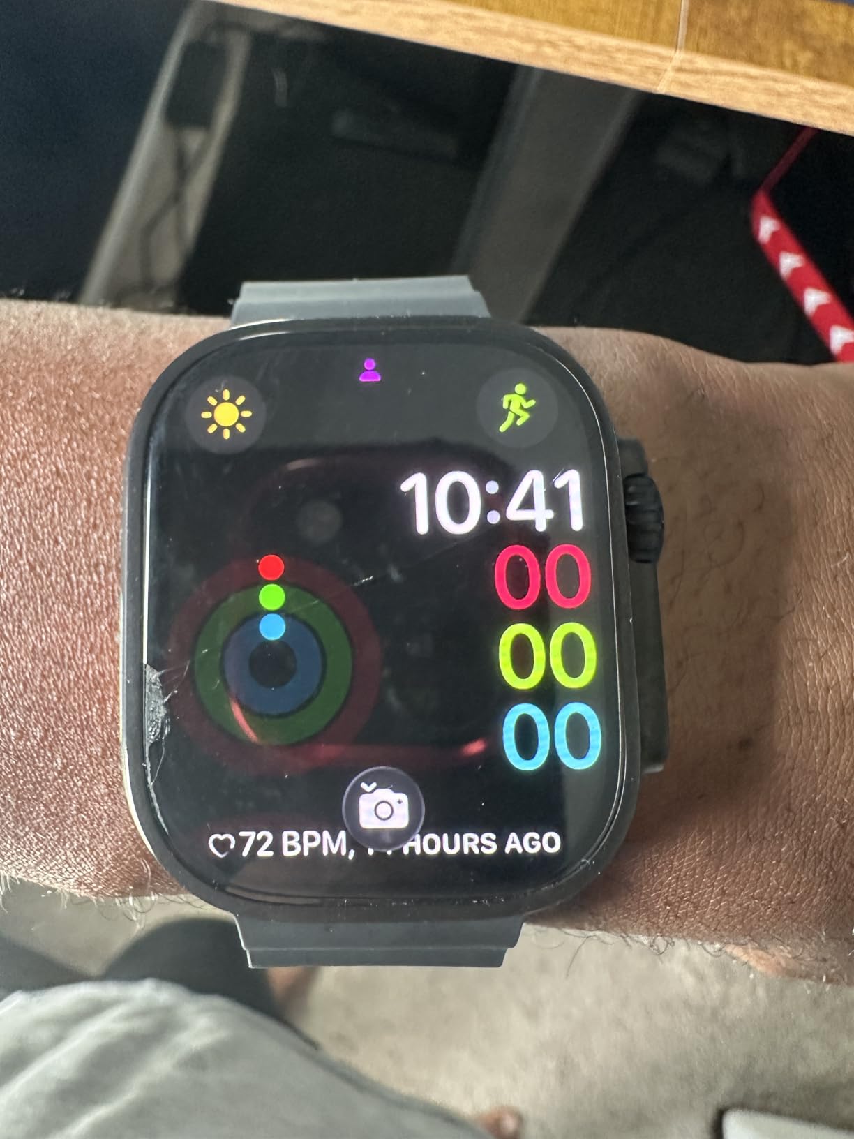Apple Watch Ultra 3 [GPS + Cellular 49mm] Running & Multisport Smartwatch w/Rugged Titanium Case w/Black/Charcoal Trail Loop - M/L. Satellite Communications, Advanced Health & Fitness Tracking customer photo 2