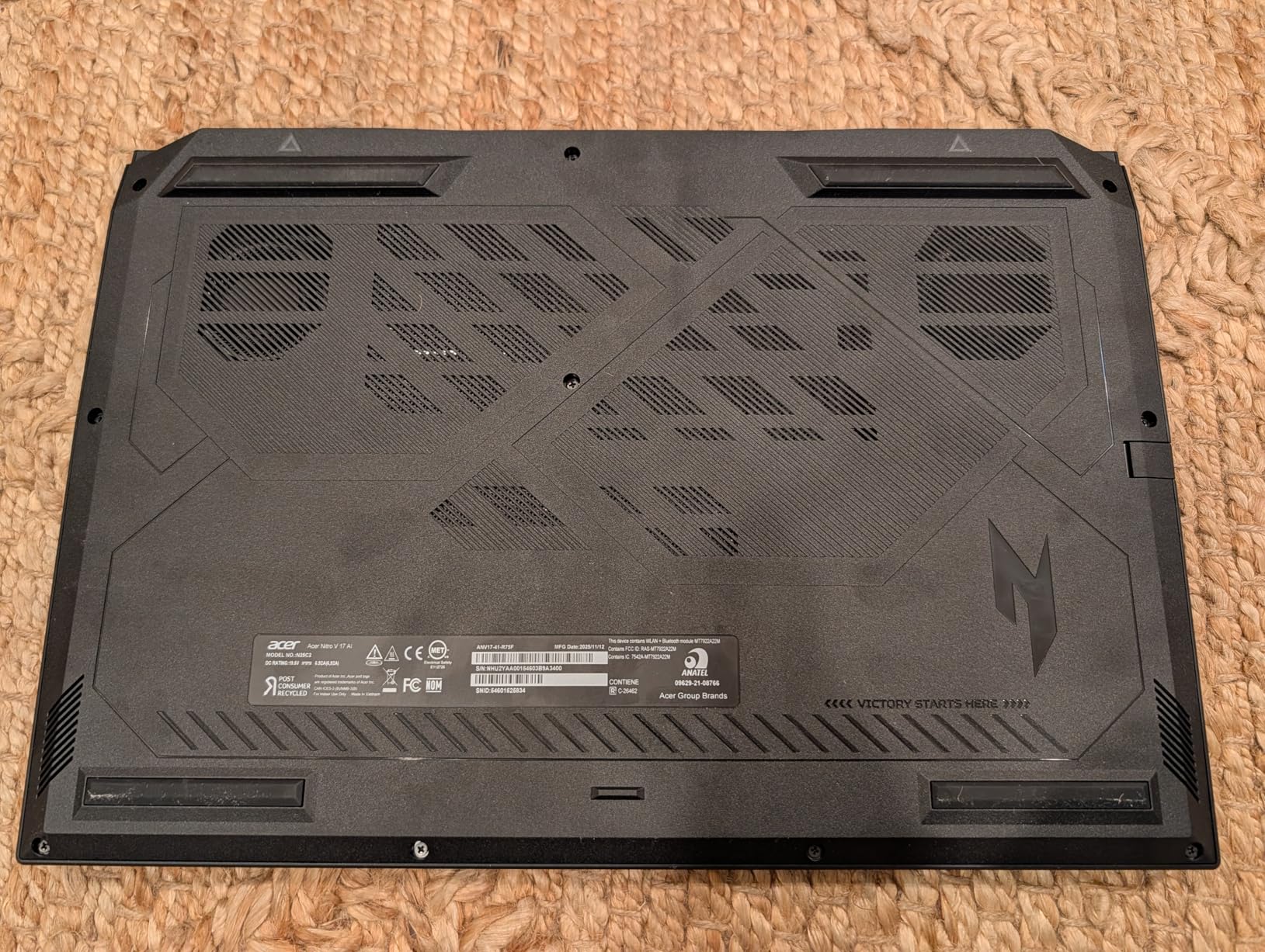Acer Nitro V 17 AI Gaming Laptop | AMD Ryzen 7 260 Processor | NVIDIA GeForce RTX 5070 Laptop GPU | 17.3