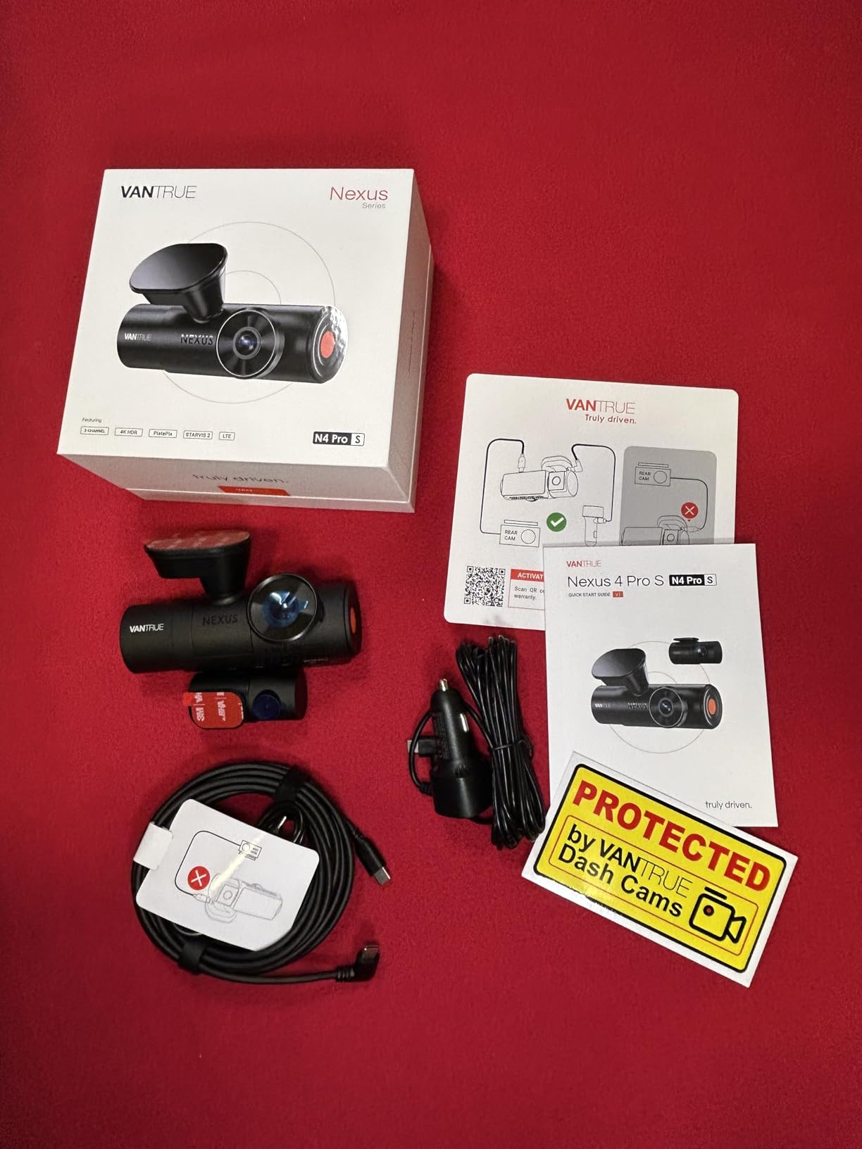 Vantrue New N4 Pro S 4K 3 Channel Dash Cam, Triple STARVIS 2 Dash Camera for Cars, 4K+1080P+2.5K Front and Rear Inside, HDR IR Night Vision, 24/7 Buffered Parking Mode, GPS, Wi-Fi, Support 1TB (RC18) customer photo 2