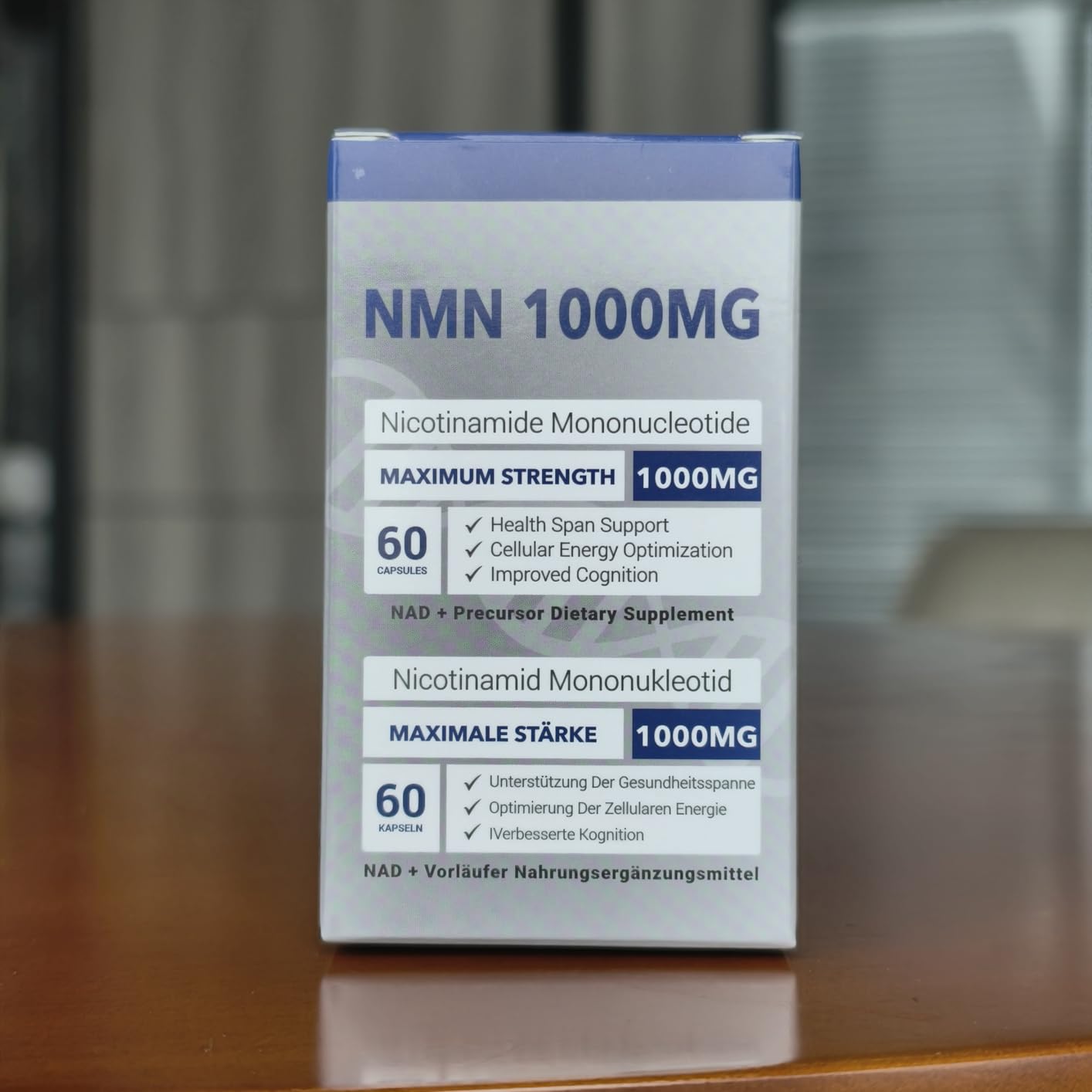 NMN 1000mg Per Serving Maximum Strength - 99% Pure NMN (Nicotinamide Mononucleotide), Stabilized NMN 1000mg - 60 Veggie Capsules customer photo 1