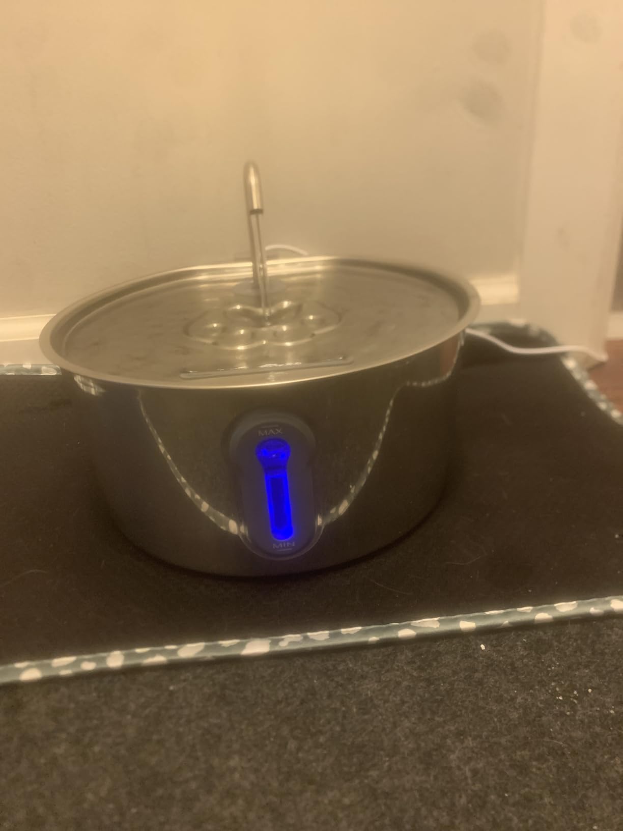 4L/135oz Large Cat Water Fountain Advanced 304 Stainless Steel with Detachable Tank, Easy to Clean, Automatic Pet Fountain Quiet Cats Water Dispenser, Dogs (135oz Large Cat Fountain) customer photo 1