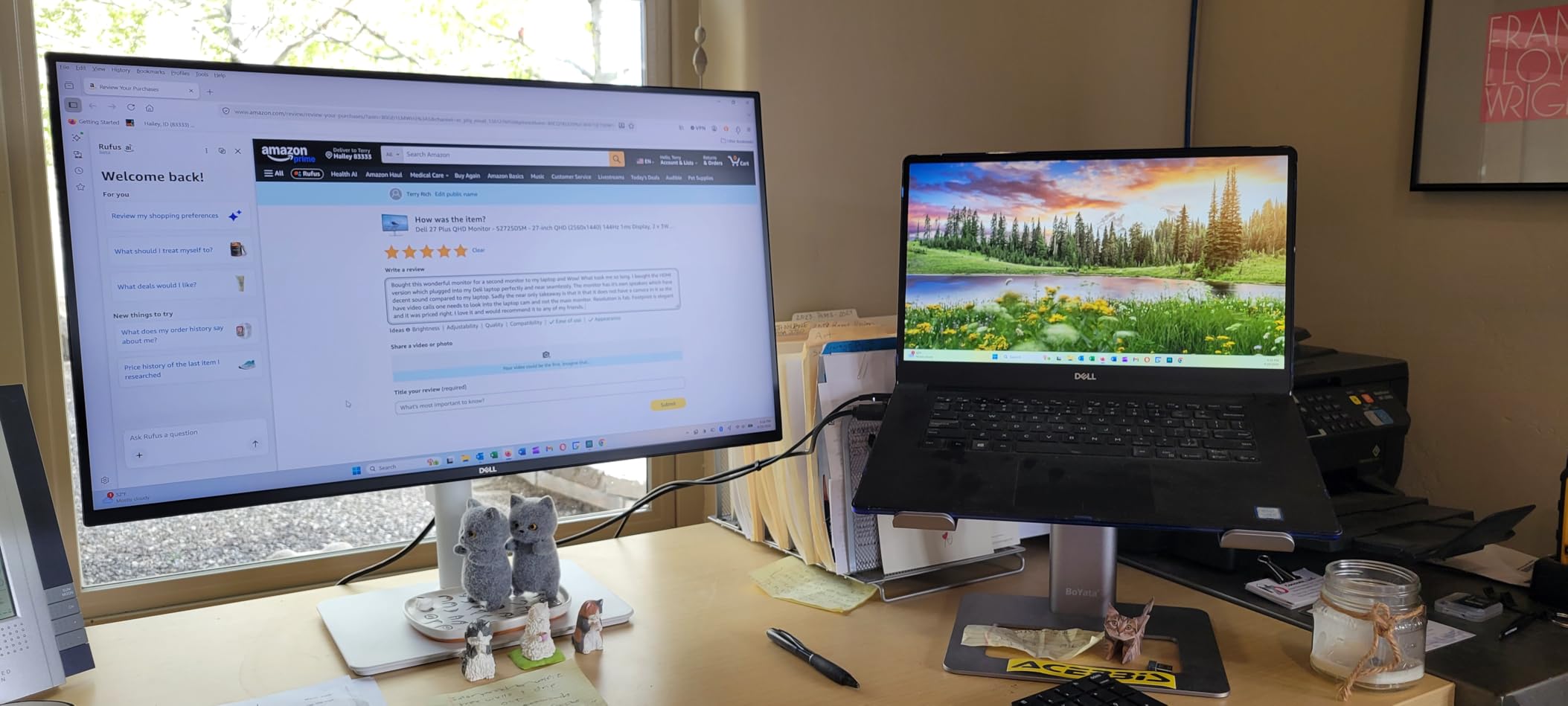 Dell 27 Plus QHD Monitor - S2725DSM - 27-inch QHD (2560x1440) 144Hz 1ms Display, 2 x 3W Speakers, HDMI/DisplayPort 1.4 Connectivity, Height/Tilt/Pivot/Swivel Adjustability, AMD FreeSync - Ash White customer photo 1