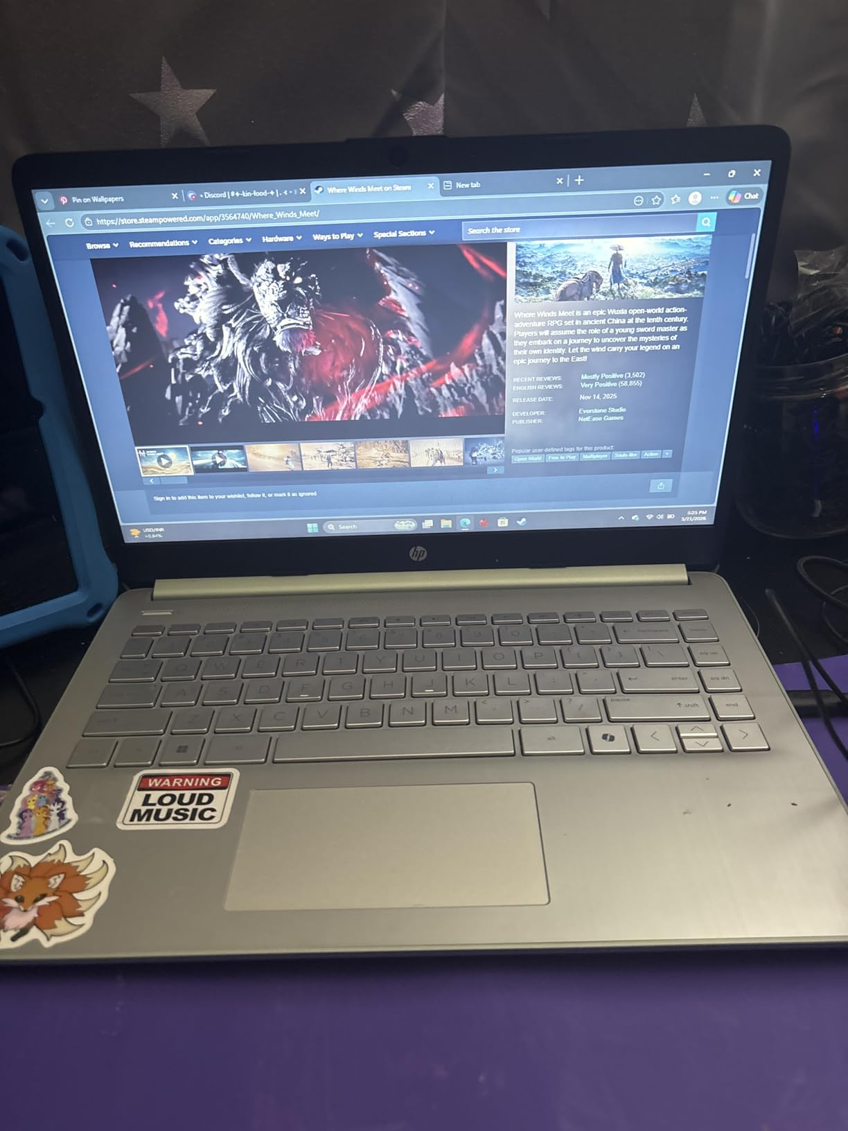 HP 14-inch Ultra Light Laptop W/1 Year Office 365 & AI-Copilot, Intel Processor N150, 16GB RAM, 416GB Storage, HD Camera, Long Battery Life, Wi-Fi 6, Win 11s, Green customer photo 2