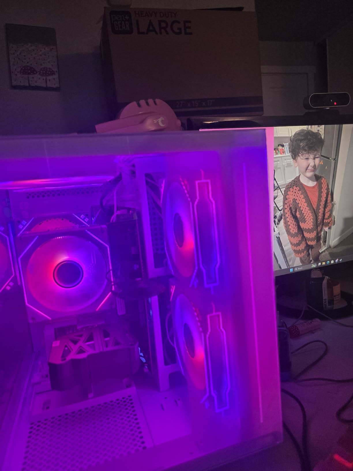 suevery Prebuilt Gaming PC - 14Th Gen Core I9 14900HX (24Cores 32Threads Up to 5.8G) - RTX 5060TI 8G - DDR5 16G RAM - Nvme 1TB SSD - Tower Desktop Computer White WiFi6 customer photo 2