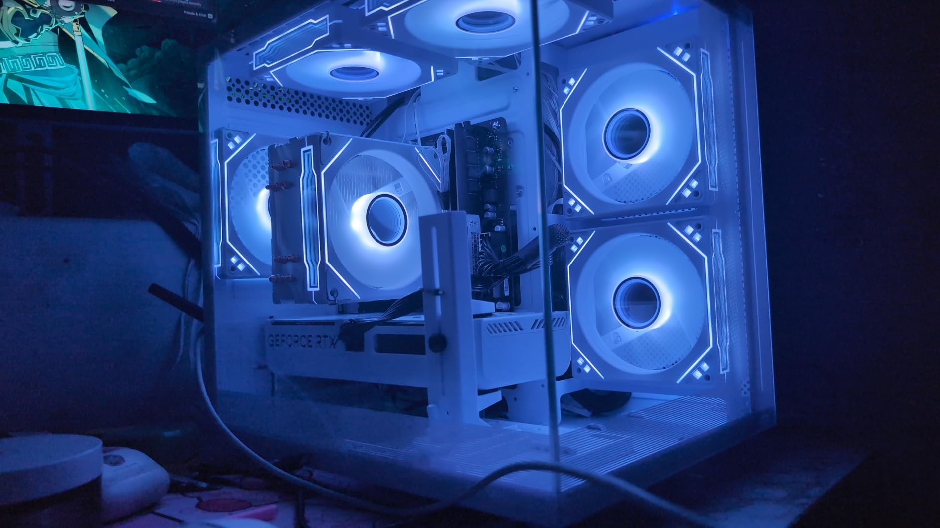 Gaming PC Desktop Computer - Ryzen 5 5500, Radeon RX 6500XT 4GB, 16GB DDR4 RAM, 512GB NVME SSD, Prebuilt Tower for 1080P Gaming, Streaming, School & Home Office (White) customer photo 1