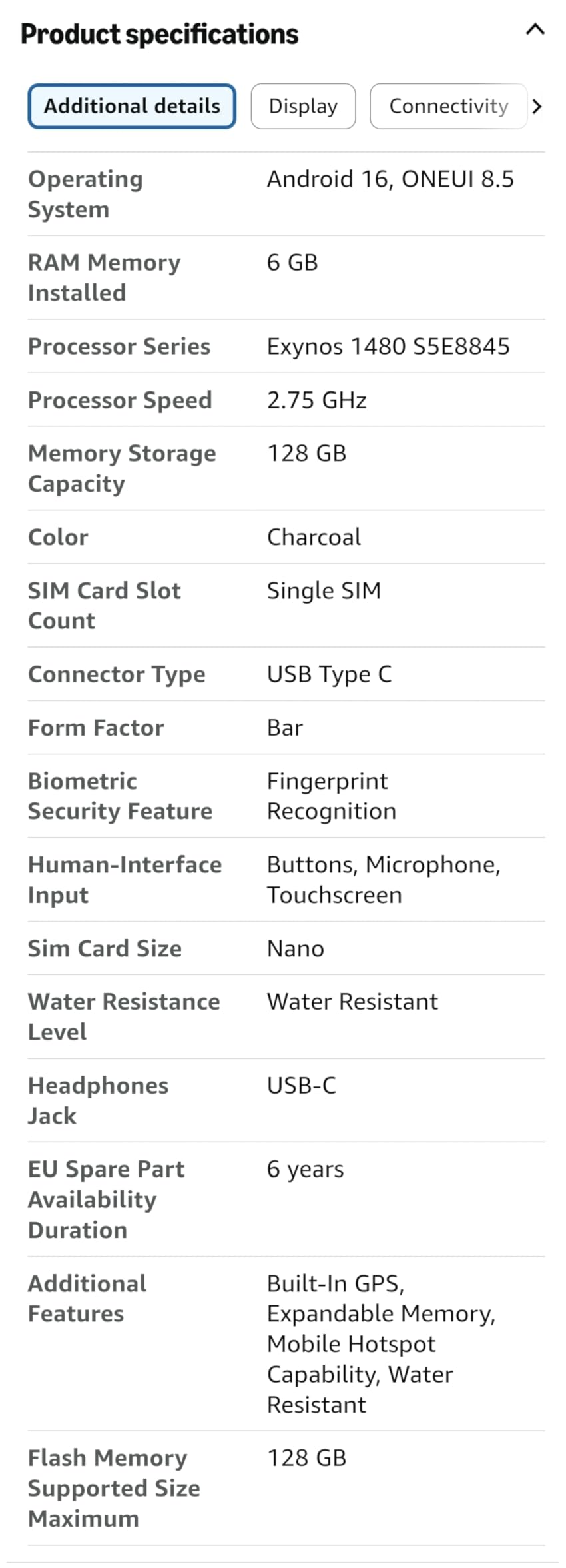 Samsung Galaxy A37 5G (2026), Unlocked Android Smartphone, 256GB, AMOLED Display, Triple Camera, IP68, Slim Phone, 5000mAh Battery, US Version, US 1 Yr Warranty, Awesome White customer photo 1