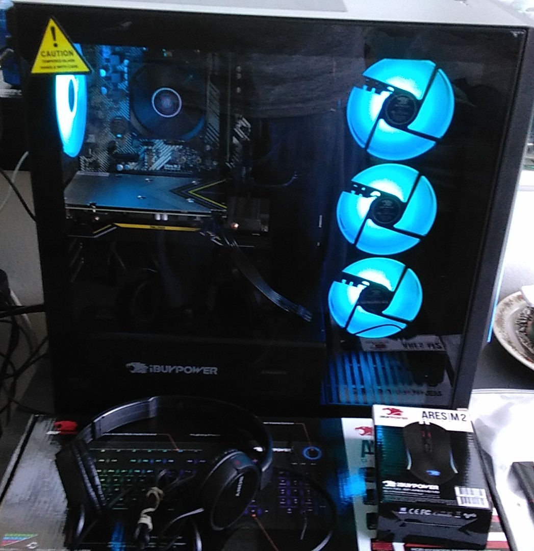 CyberPowerPC Element Gaming PC Desktop Computer AMD Ryzen 9 7900X CPU, NVIDIA GeForce RTX 5070 12GB GPU, 32GB DDR5 RGB 5200MHz RAM, 1TB NVMe SSD, Windows 11 Home customer photo 1