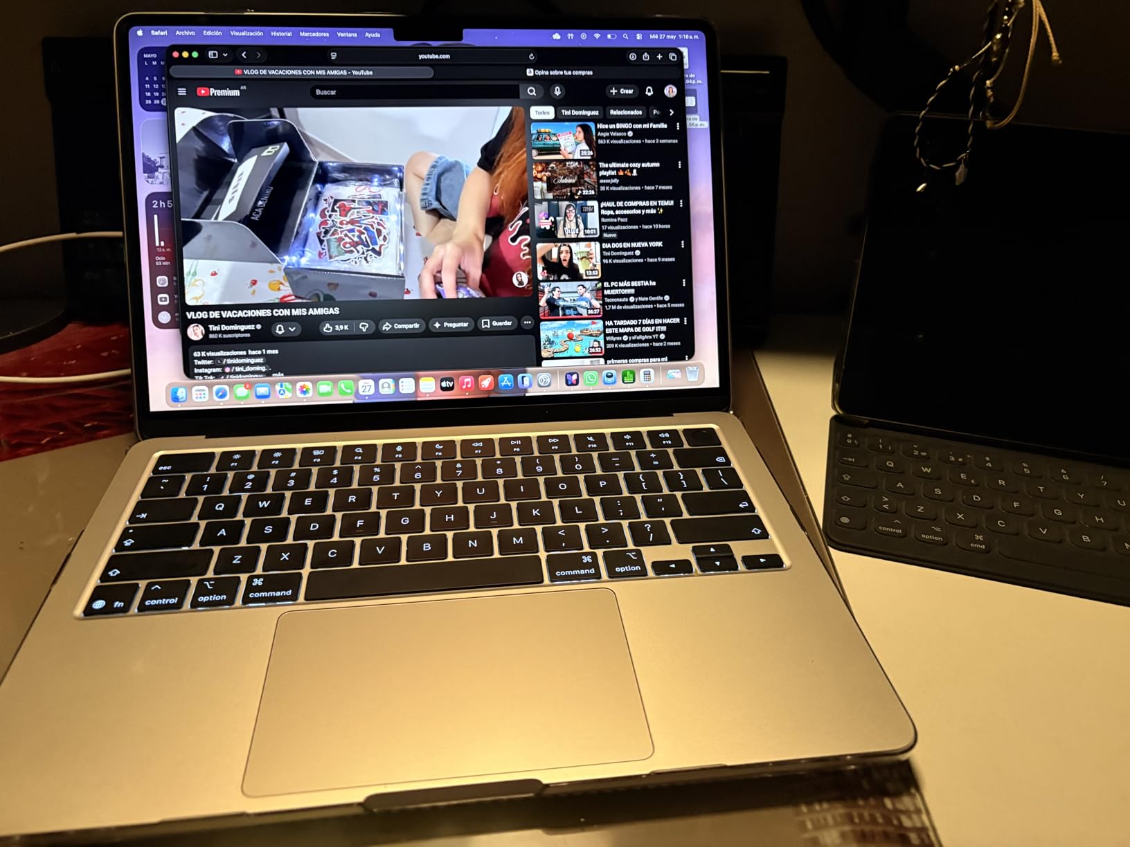 2026 MacBook Air 13-inch Laptop with M5 chip: Built for AI, 13.6-inch Liquid Retina Display, 16GB Unified Memory, 512GB SSD, 12MP Center Stage Camera, Touch ID, Wi-Fi 7; Sky Blue customer photo 1