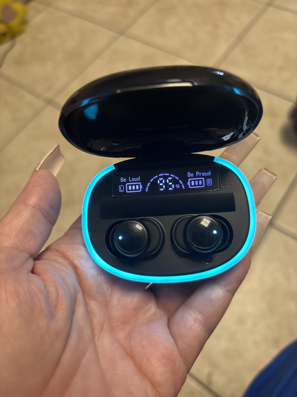 ANC Sleep Earbuds for Side Sleepers - Mini Invisible, Ultra-Light 3g, Noise Cancelling, Sleep Mode, HiFi Sound, Long Battery Life, Bluetooth 5.4, Touch Control, LED Display customer photo 1
