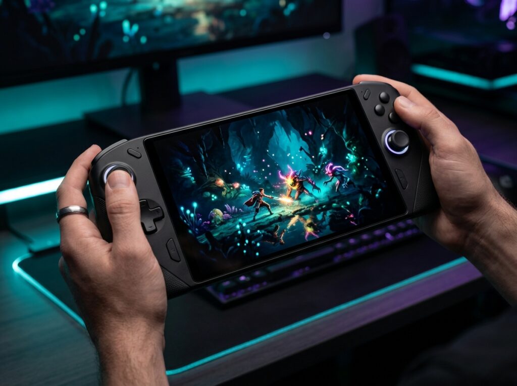 High-End Handheld Gaming PCs with OLED