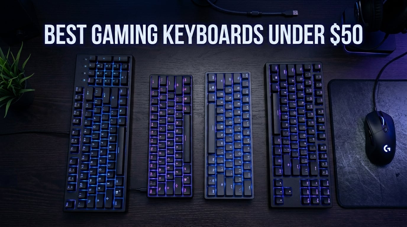 10 Best Gaming Keyboards Under $50 (August 2026) Budget Picks Ranked