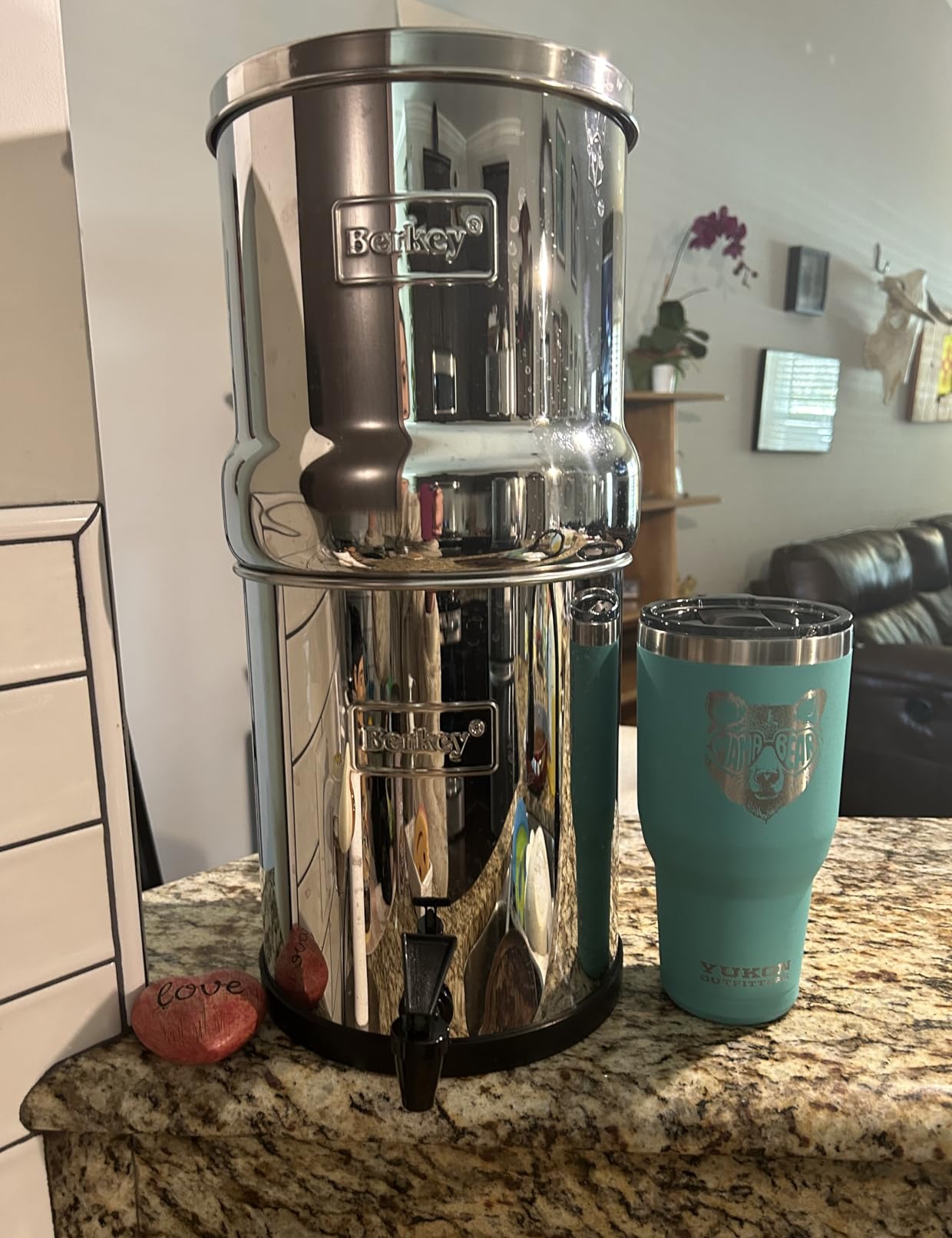 Big Berkey 2.25 Gal Gravity Water Filter System with BB9-2 Filters | Includes 2 Black Berkey Elements, Easy-to-Assemble Stainless Steel Countertop Water Filtration System for Everyday Use customer photo 1