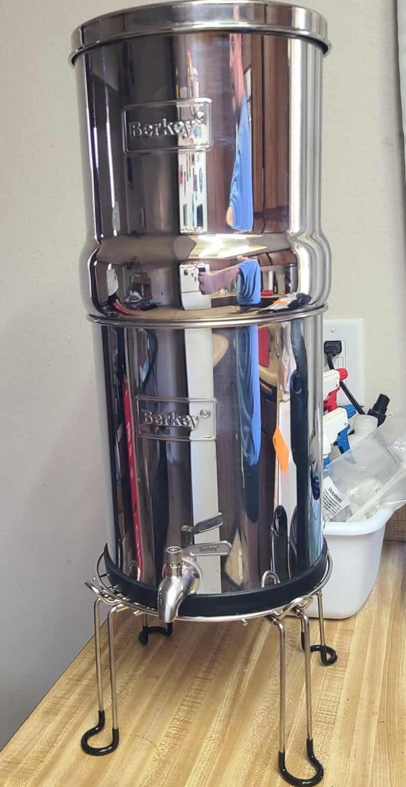 Big Berkey 2.25 Gal Gravity Water Filter System with BB9-2 Filters | Includes 2 Black Berkey Elements, Easy-to-Assemble Stainless Steel Countertop Water Filtration System for Everyday Use customer photo 2
