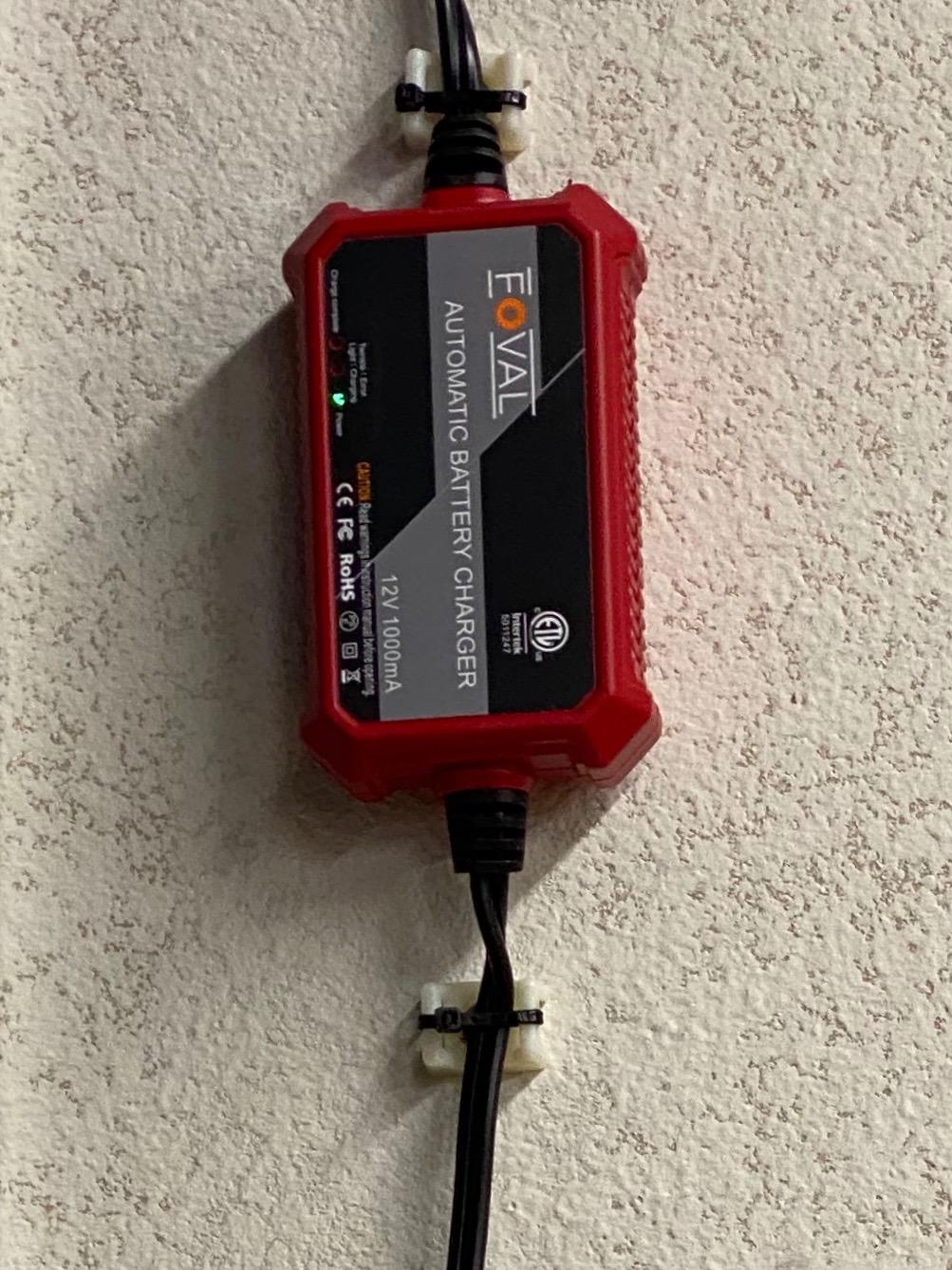 Foval Automatic Trickle Battery Charger 12V 1000mA Smart Battery Charger customer photo 2