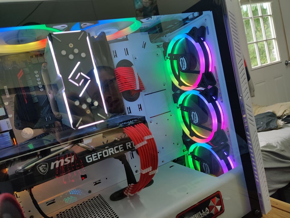 upHere 120mm RGB Case Fan, Quiet Edition High Airflow LED Case Fan for PC Cases - 3 Pack, RGB123-3 customer photo 2