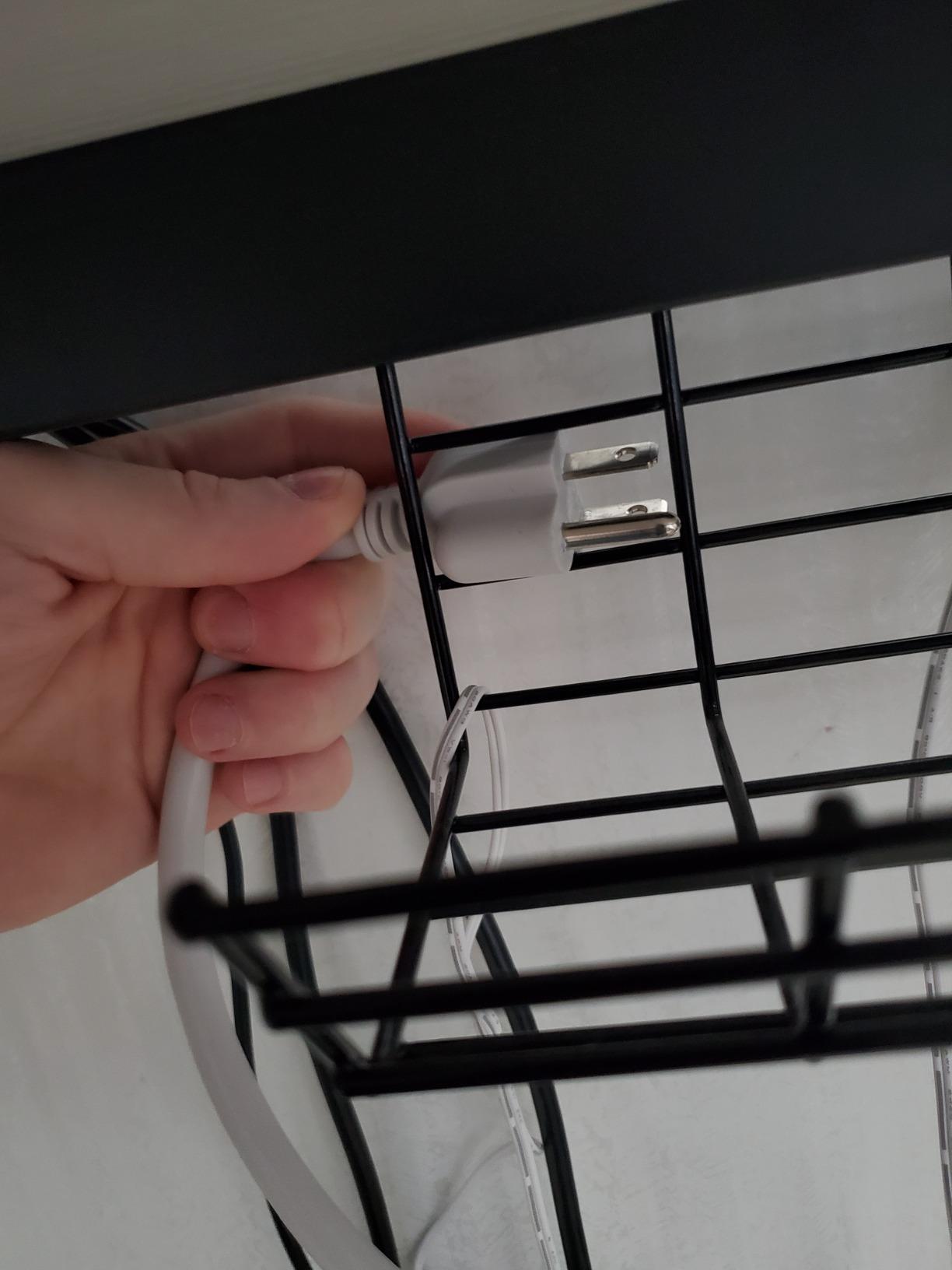 Under Desk Cable Management Tray - Compact Wire Organizer, Cable Organizer for Desk, Black Set of 2x12 customer photo 2