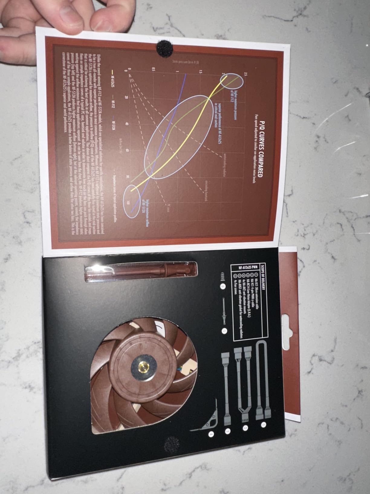Noctua NF-A12x25 PWM, High-Performance Quiet Fan 120mm, High Airflow and Static Pressure Low Noise 25mm Thick Fan for Coolers/Radiators/Cases, 2000rpm PWM customer photo 2